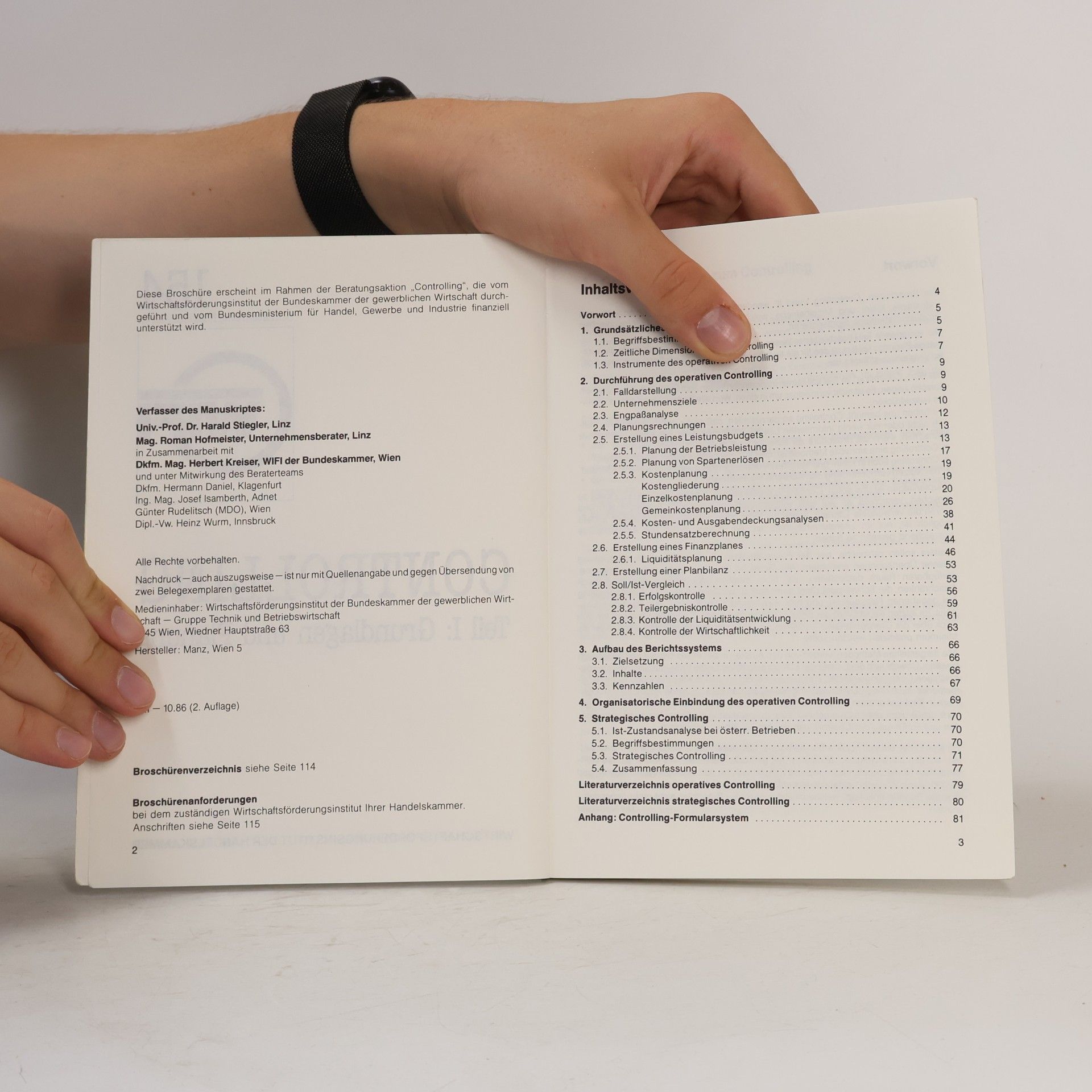 Harald Stiegler Controlling, Teil I: Grundlagen und Planung