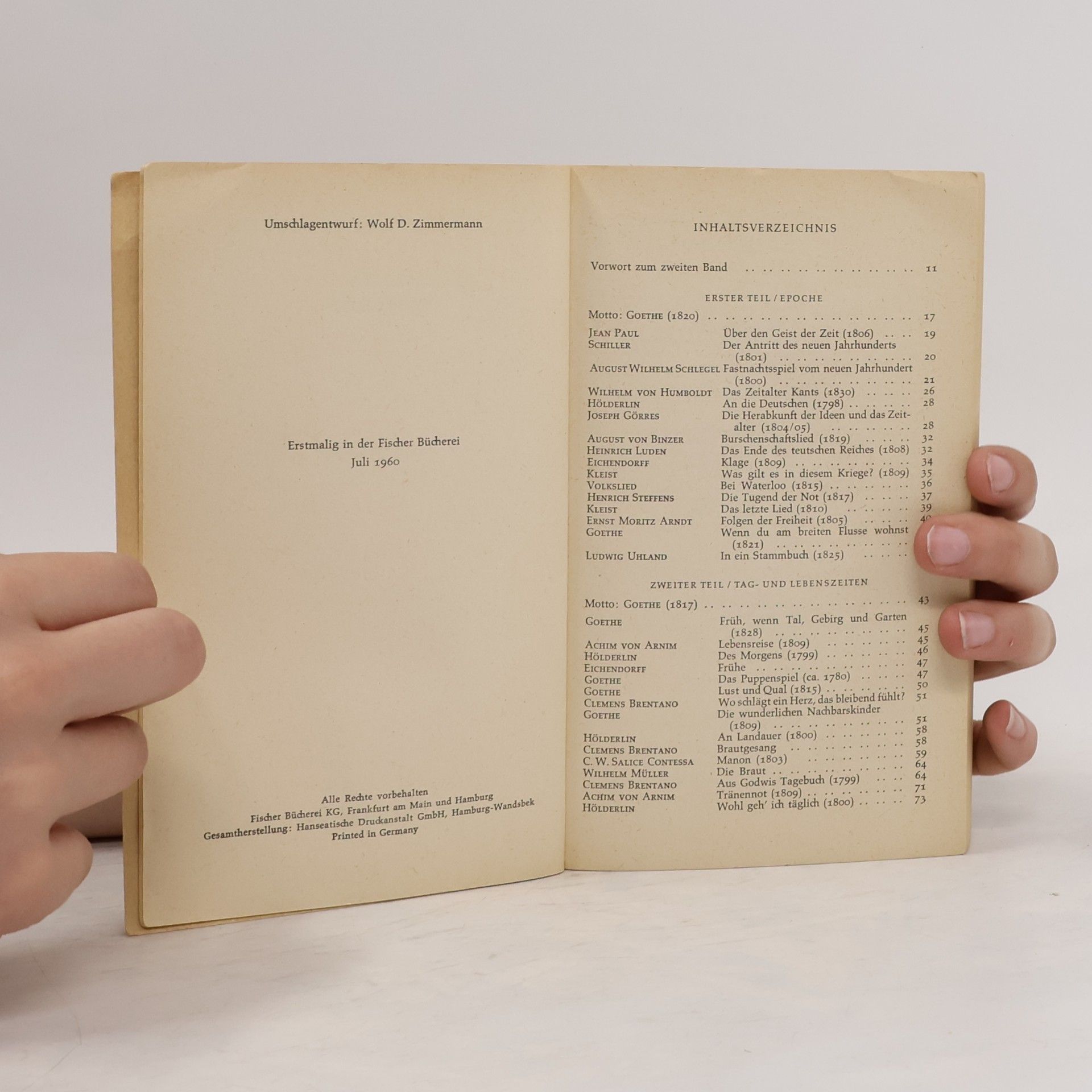 Walther Killy Zeichen der Zeit. Ein Deutsches Lesebuch 2
