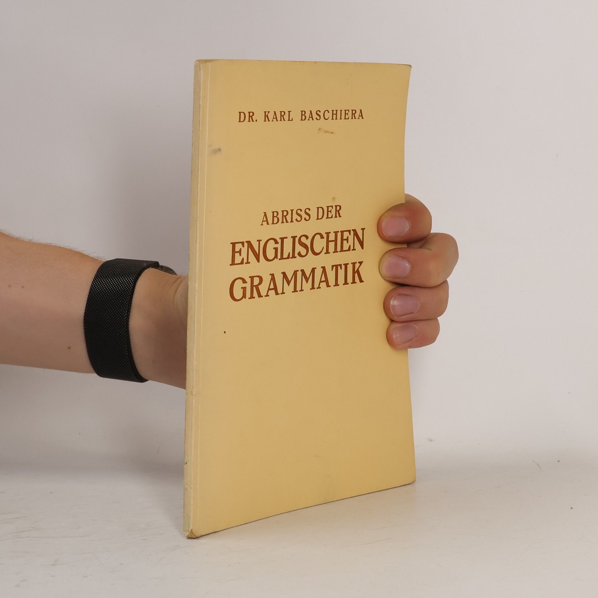 Karl Baschiera Abriss der Englischen Grammatik