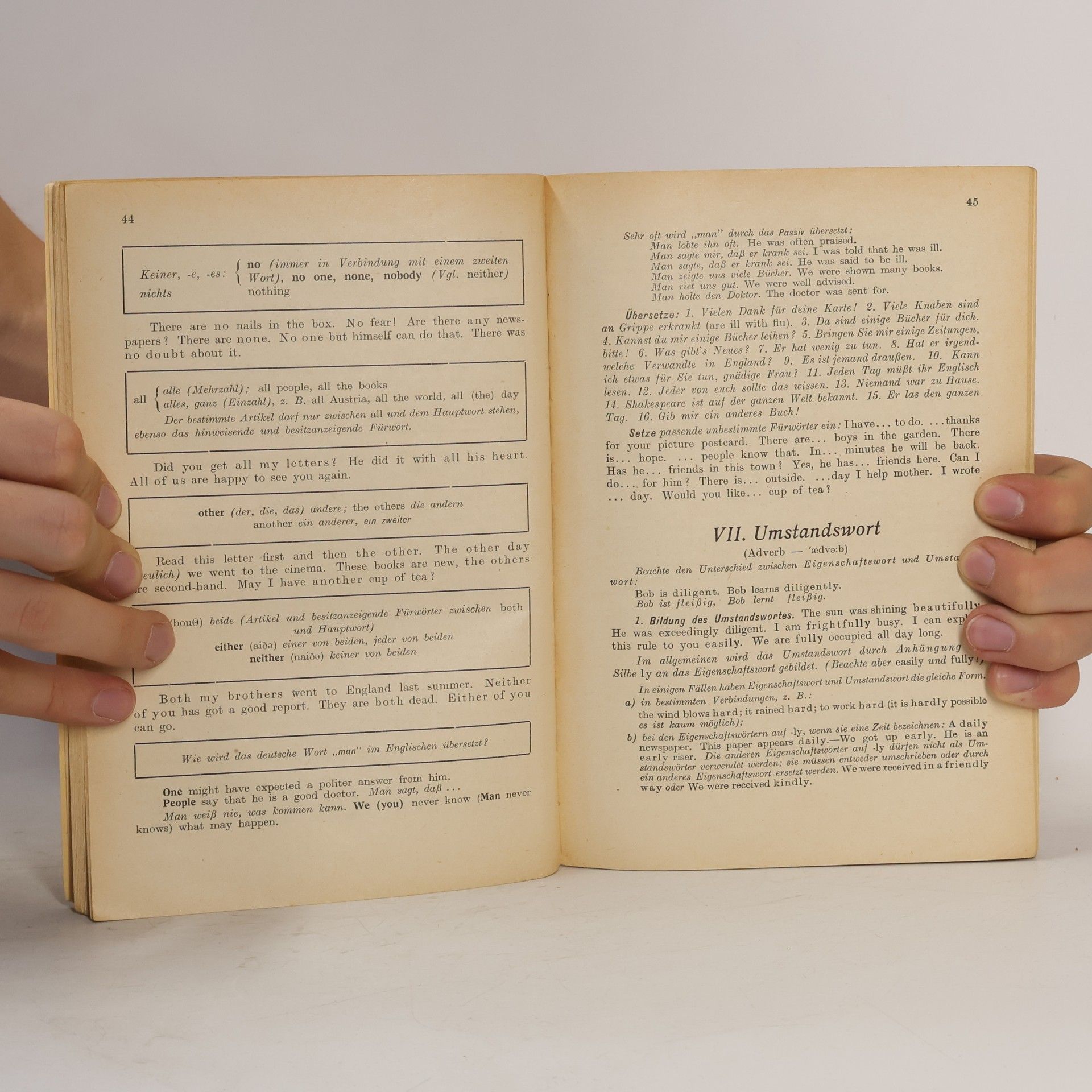 Karl Baschiera Abriss der Englischen Grammatik