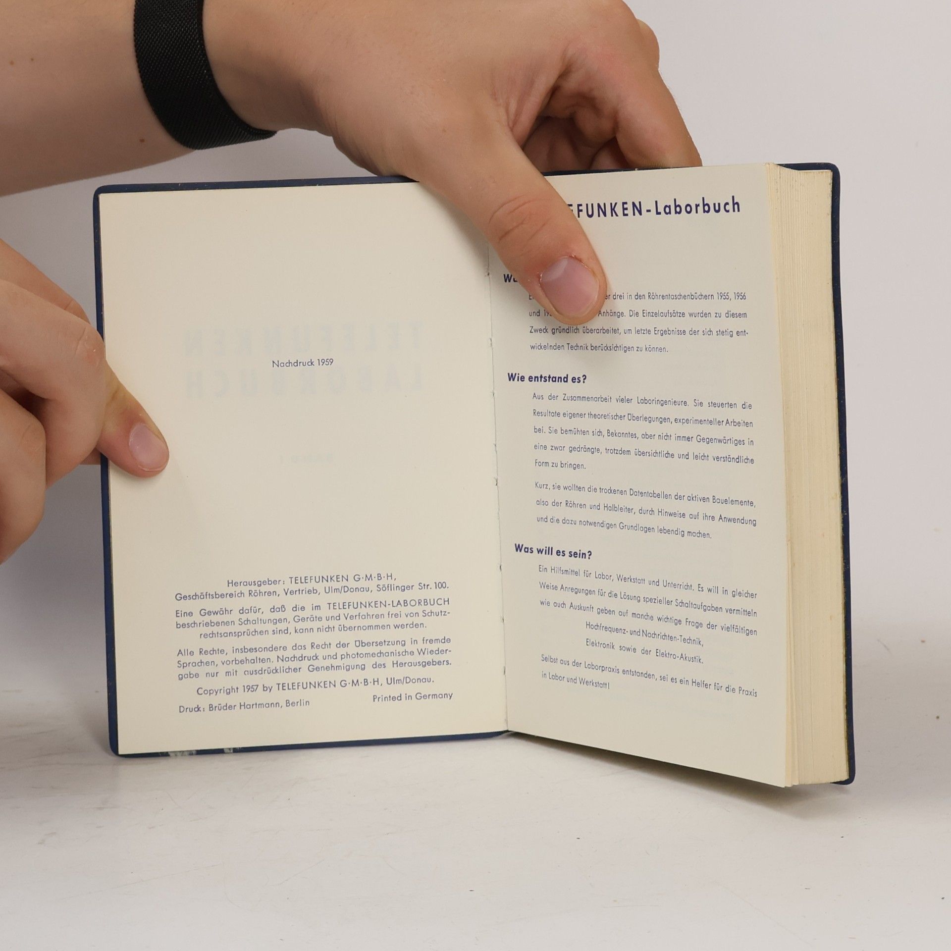 Autorenkollektiv Telefunken Laborbuch I