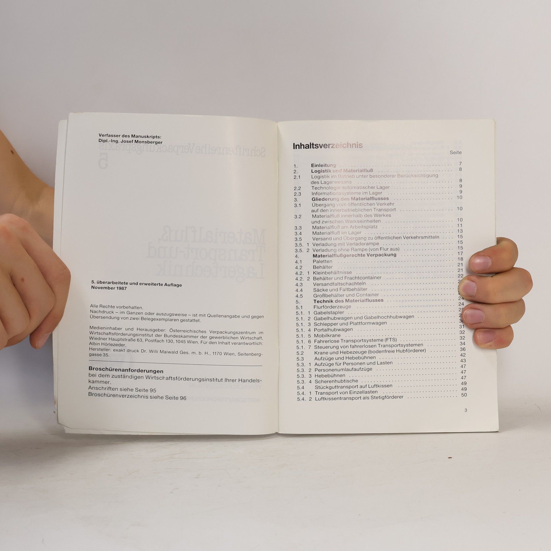 Various authors Materialfluß, Transport- und Lagertechnik
