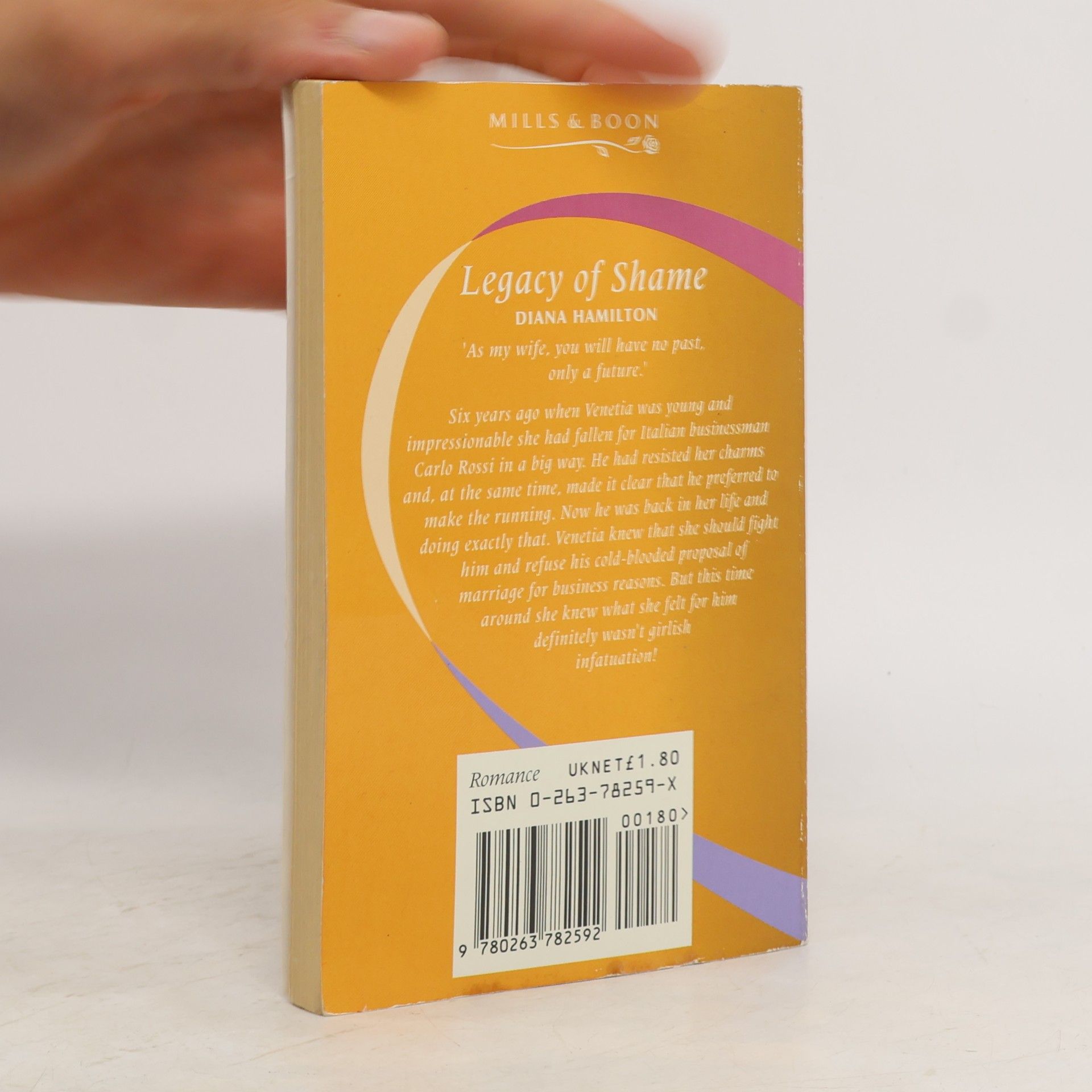 Diana Hamilton Mills & Boon: Legacy of Shame