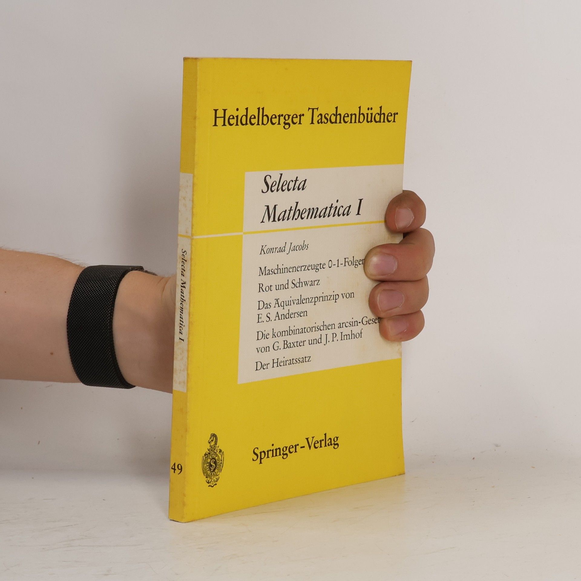 Konrad Jacobs Selecta Mathematica I