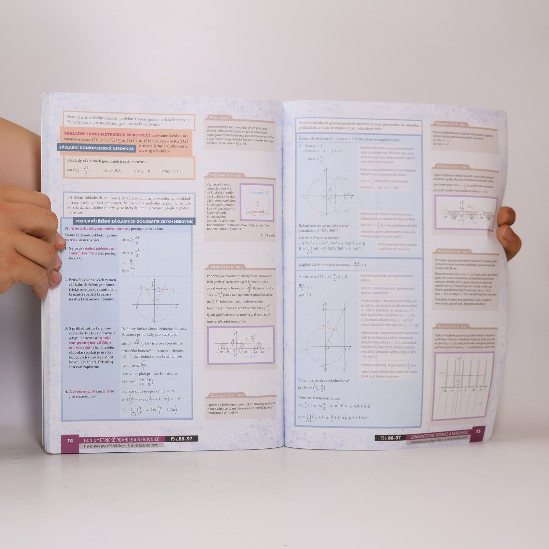 Michaela Cizlerová Matematika pro střední školy. 5. díl, Funkce II