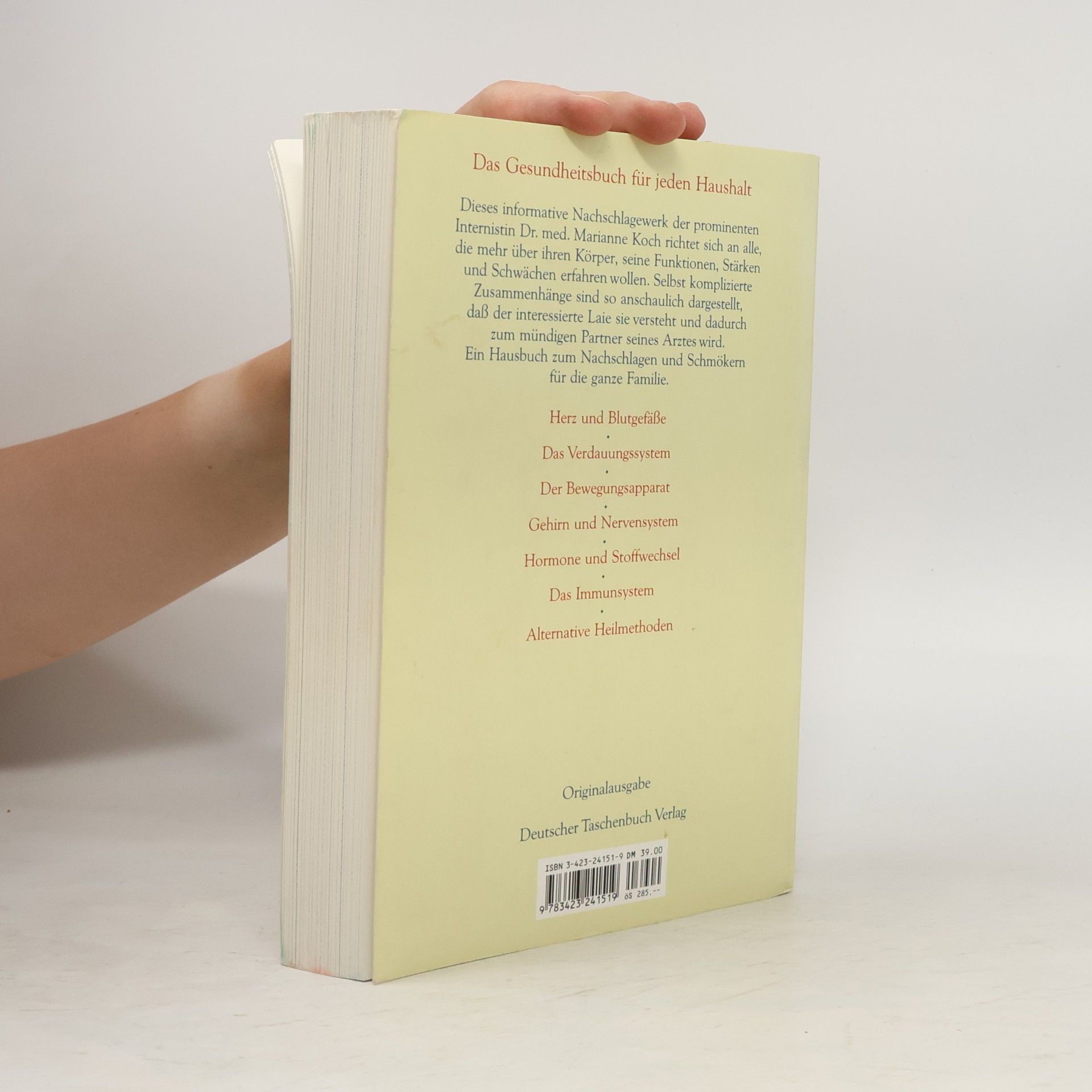 Marianne Koch Mein Gesundheitsbuch