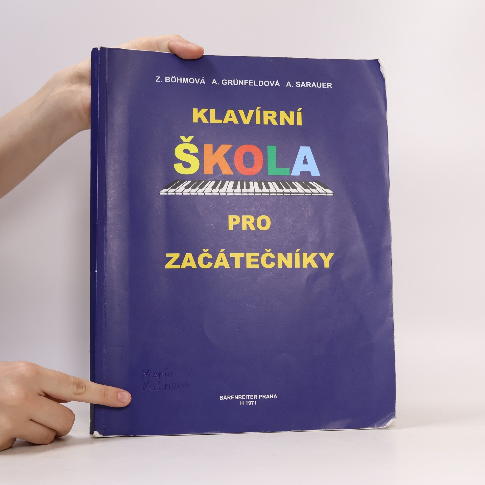 Zdeňka Bohmová Klavírní škola pro začátečníky