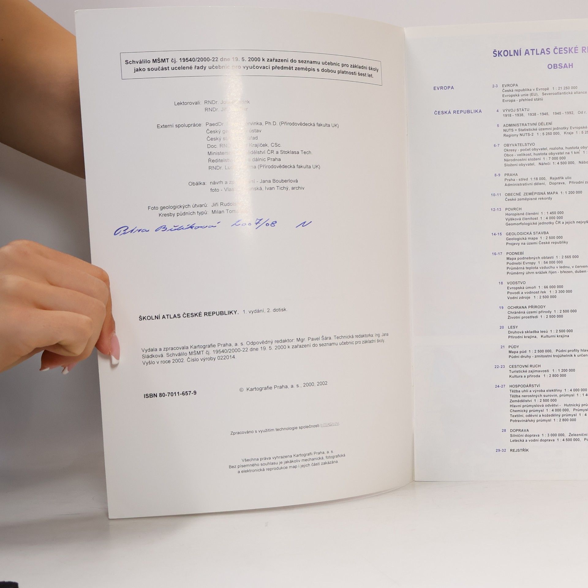 Autorenkollektiv Školní atlas České republiky