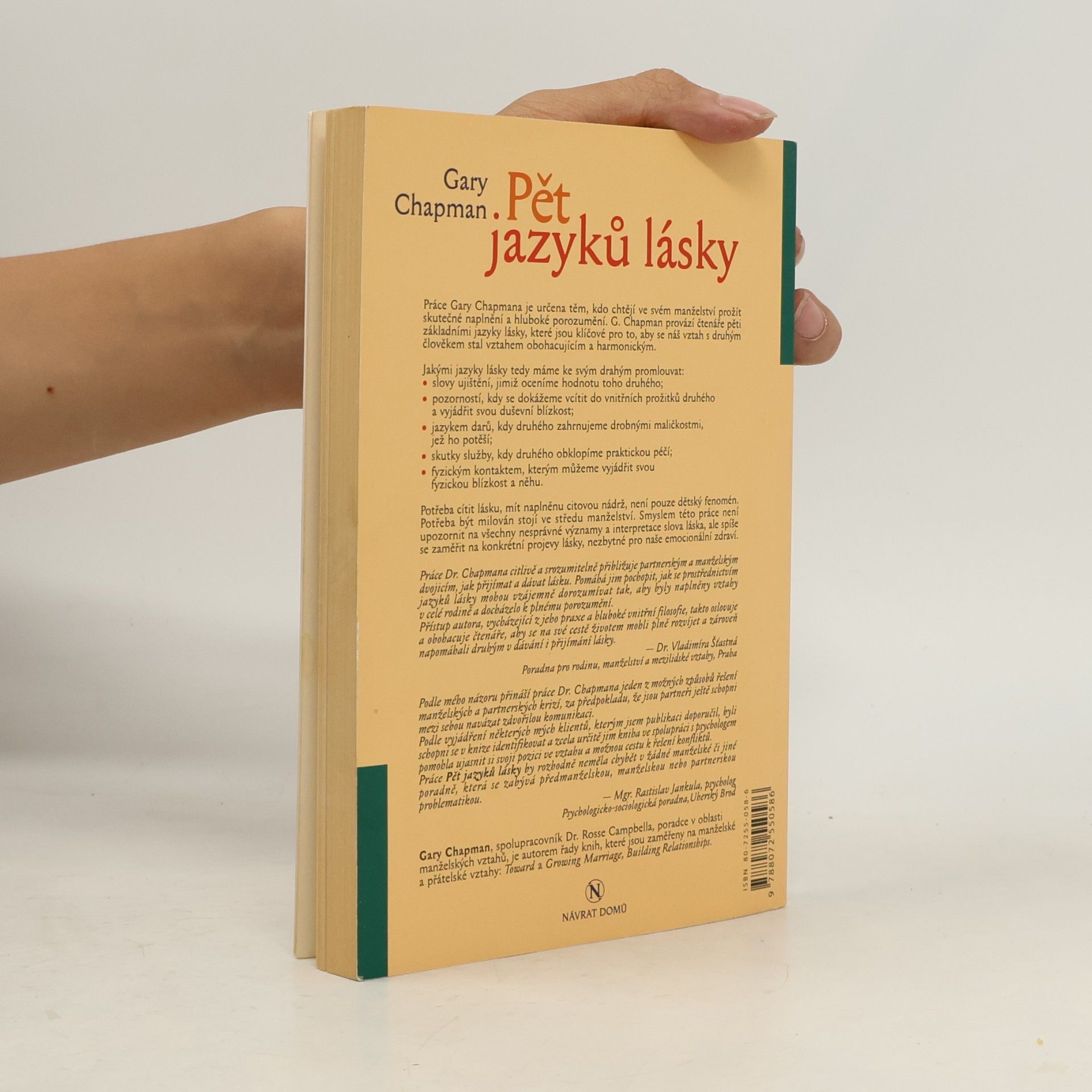 Gary Chapman Pět jazyků lásky