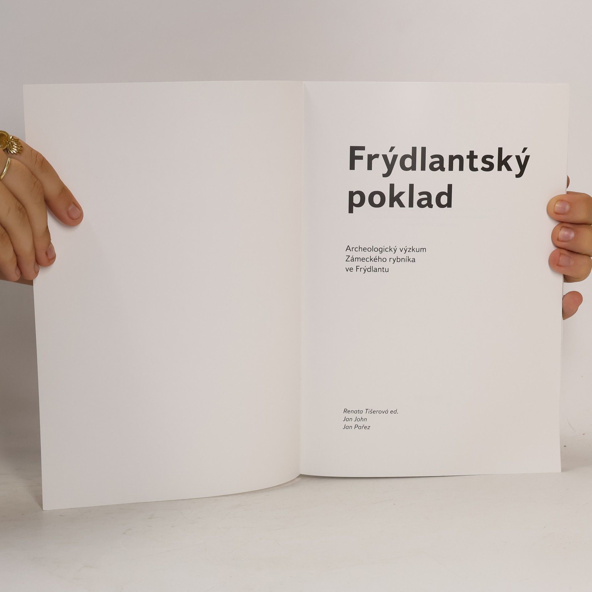 Jan Pařez Frýdlantský poklad. Archeologický výzkum Zámeckého rybníka ve Frýdlantu