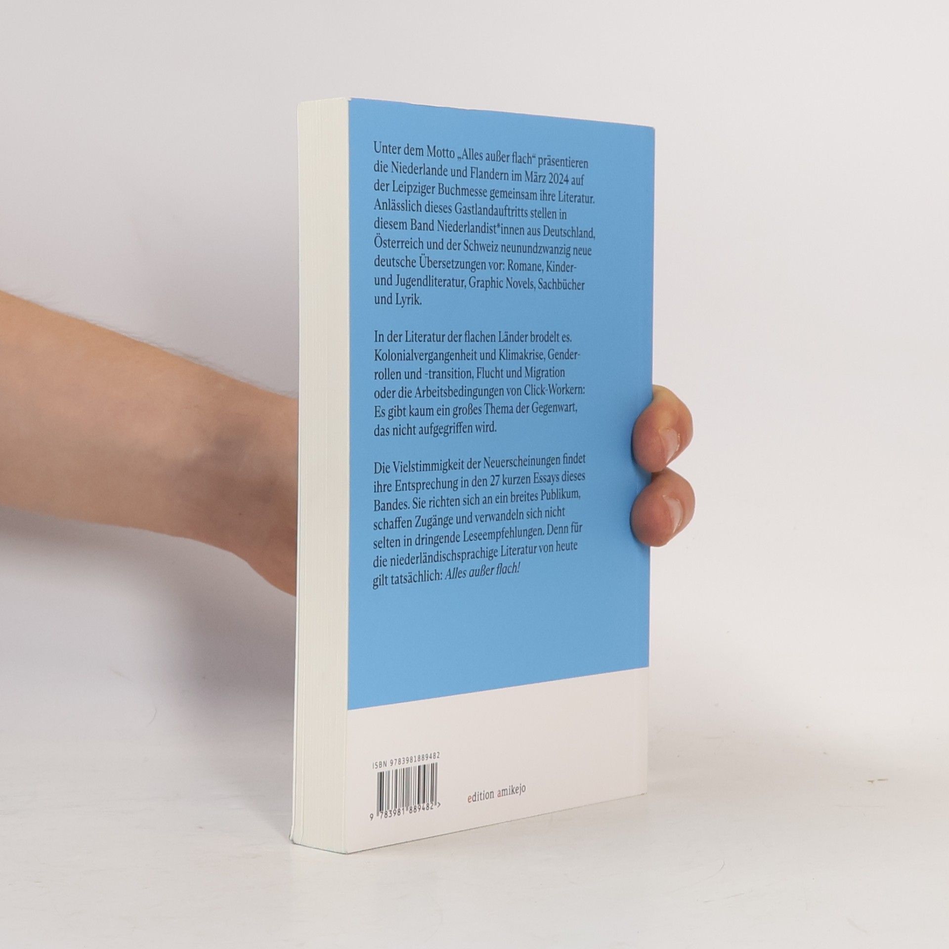 Hans Beelen Alles außer flach. Aktuelle Literatur aus den Niederlanden und Flandern in deutscher Übersetzung