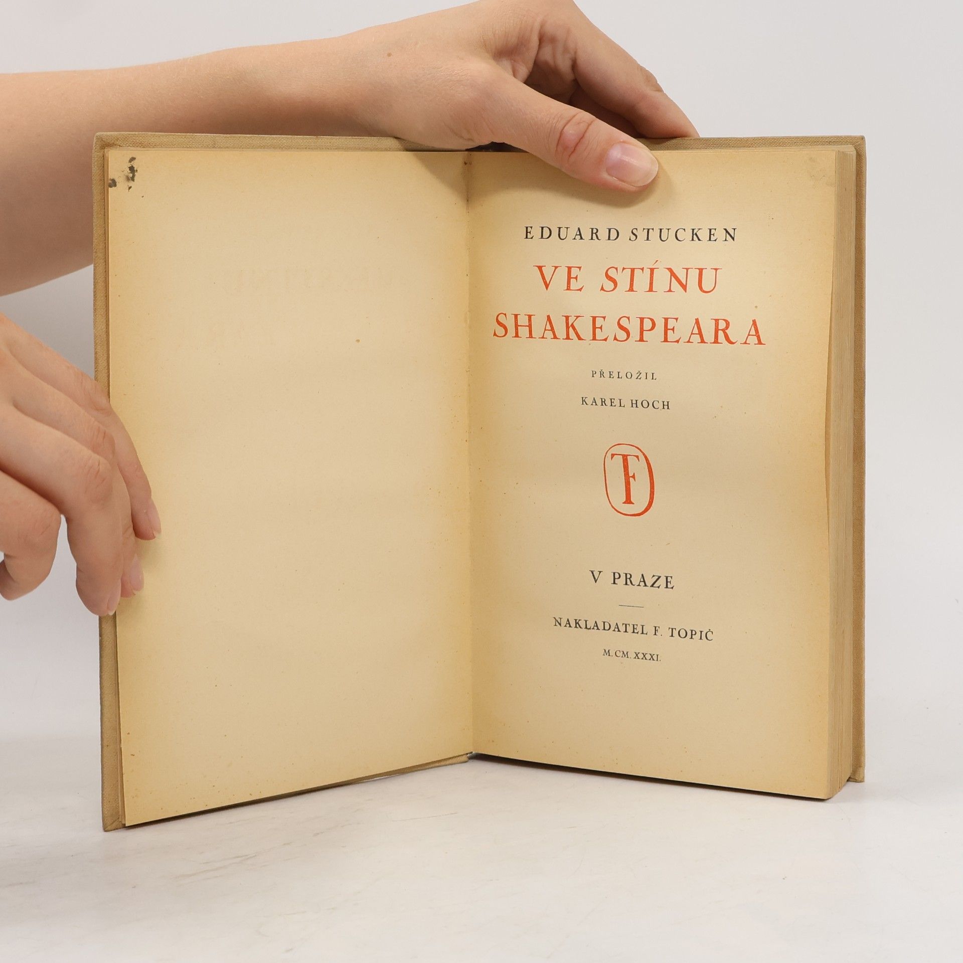 Eduard Stucken Ve stínu Shakespeara