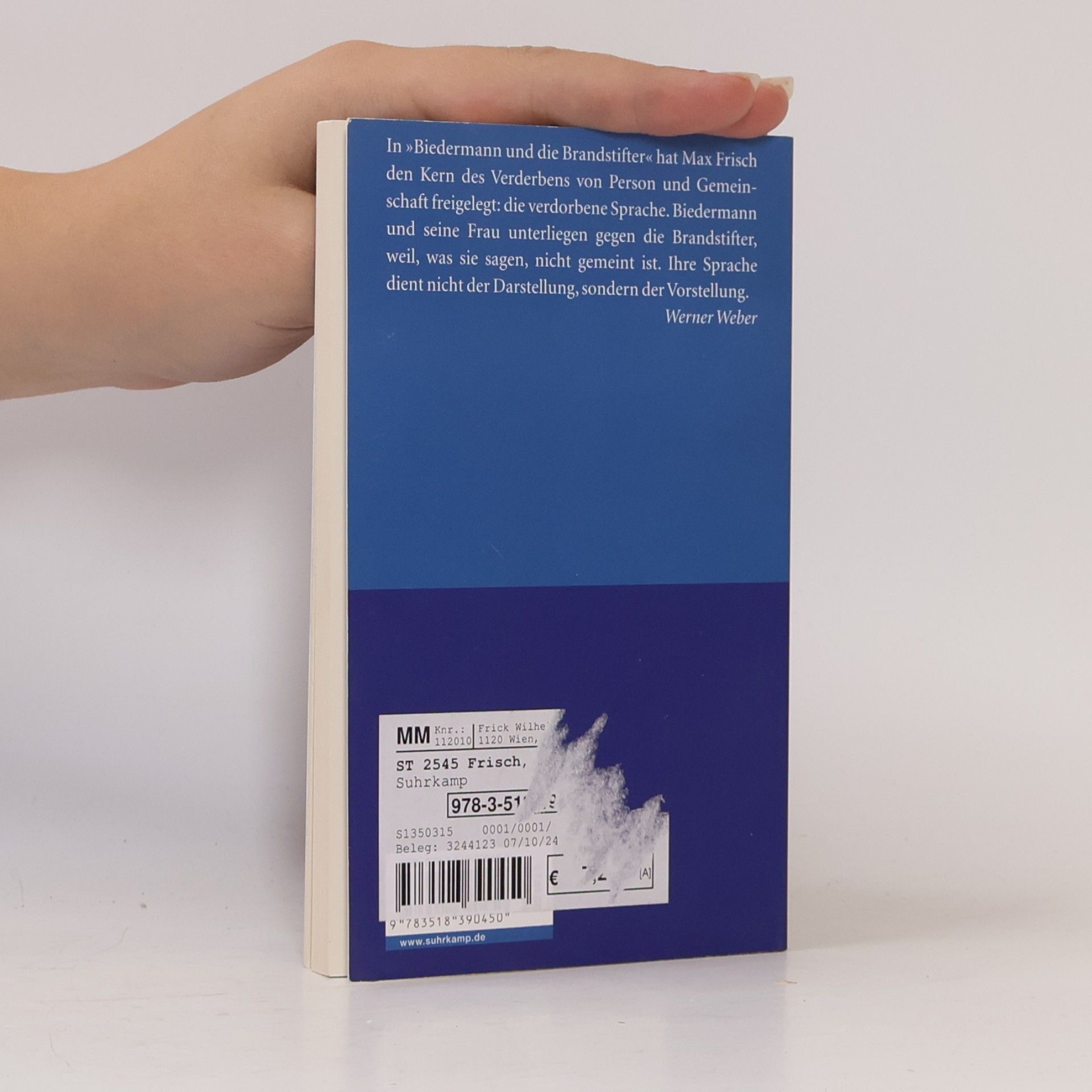 Max Frisch Biedermann und die Brandstifter