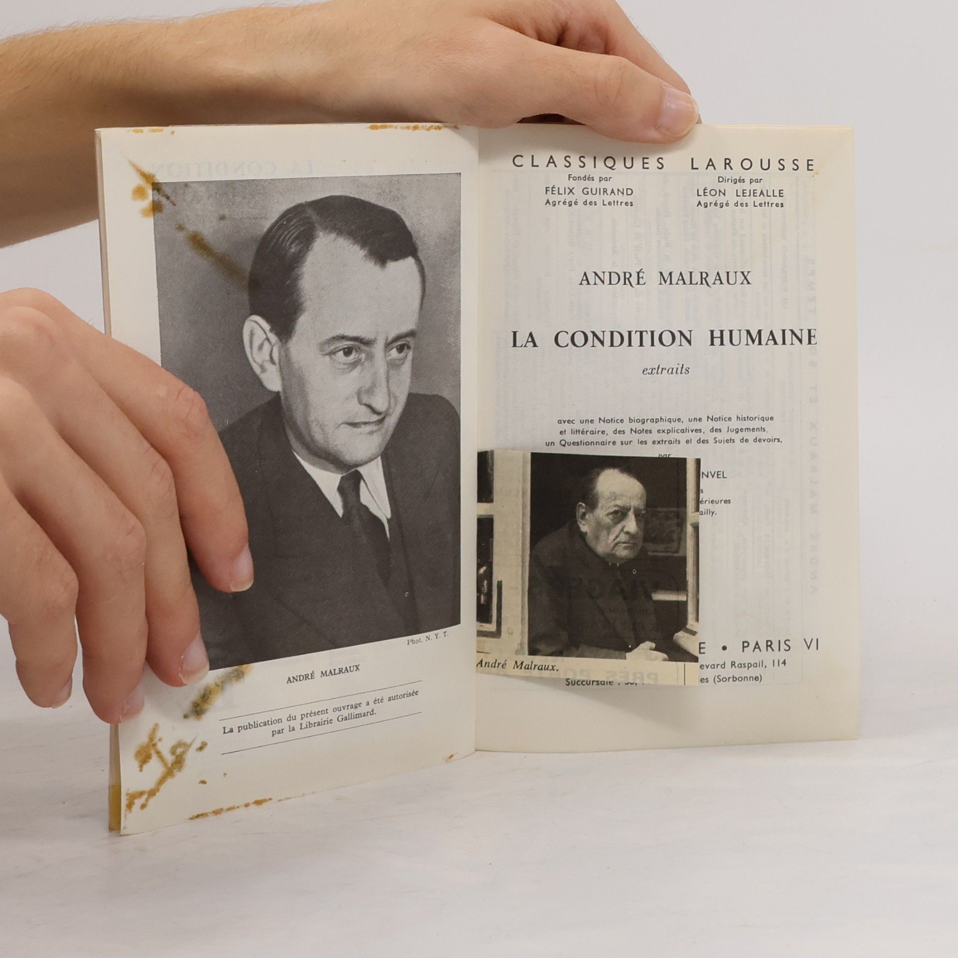André Malraux La condition humaine. extraits