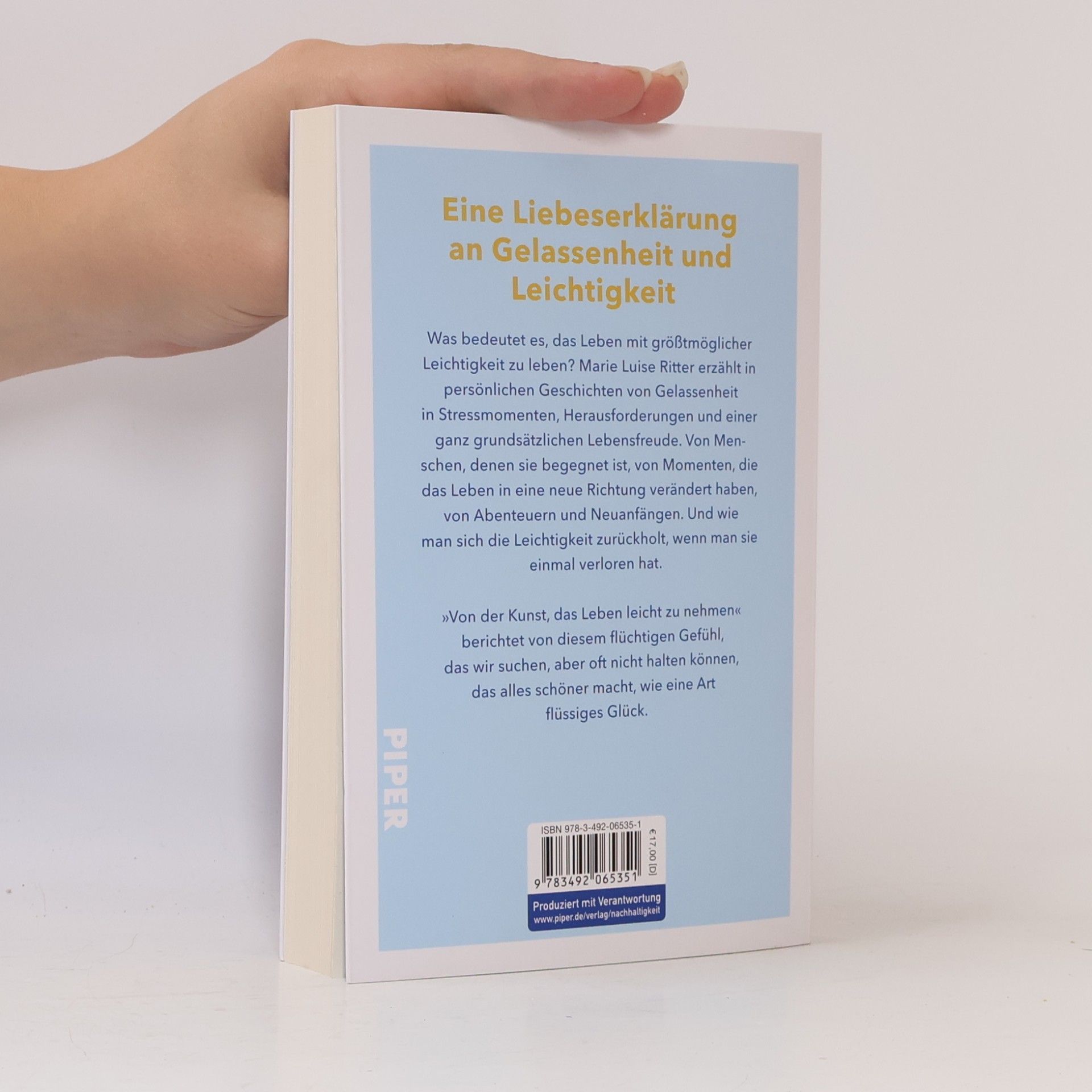 Marie Luise Ritter Von der Kunst, das Leben leicht zu nehmen