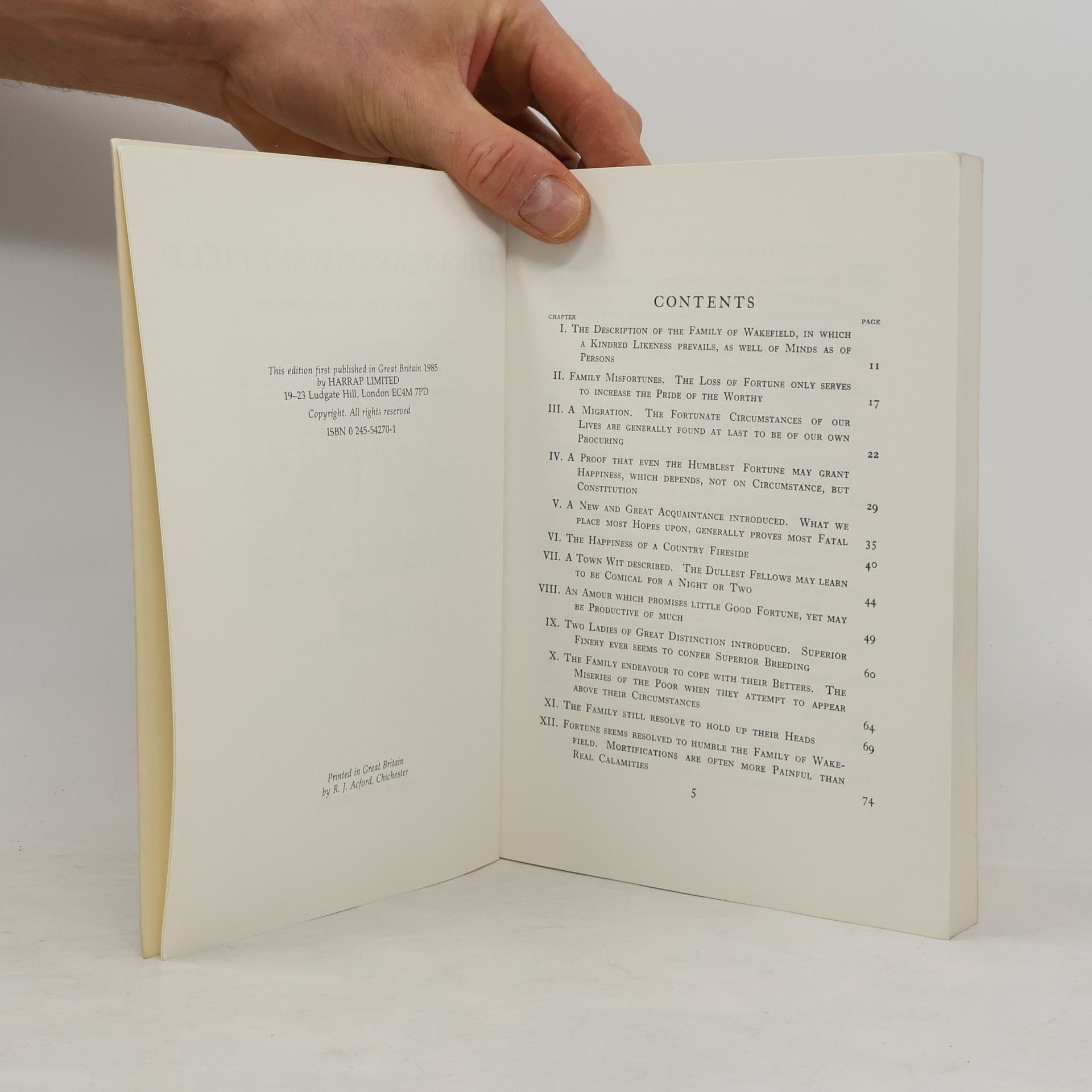 Oliver Goldsmith Harrap Illustrated Classics: The Vicar of Wakefield