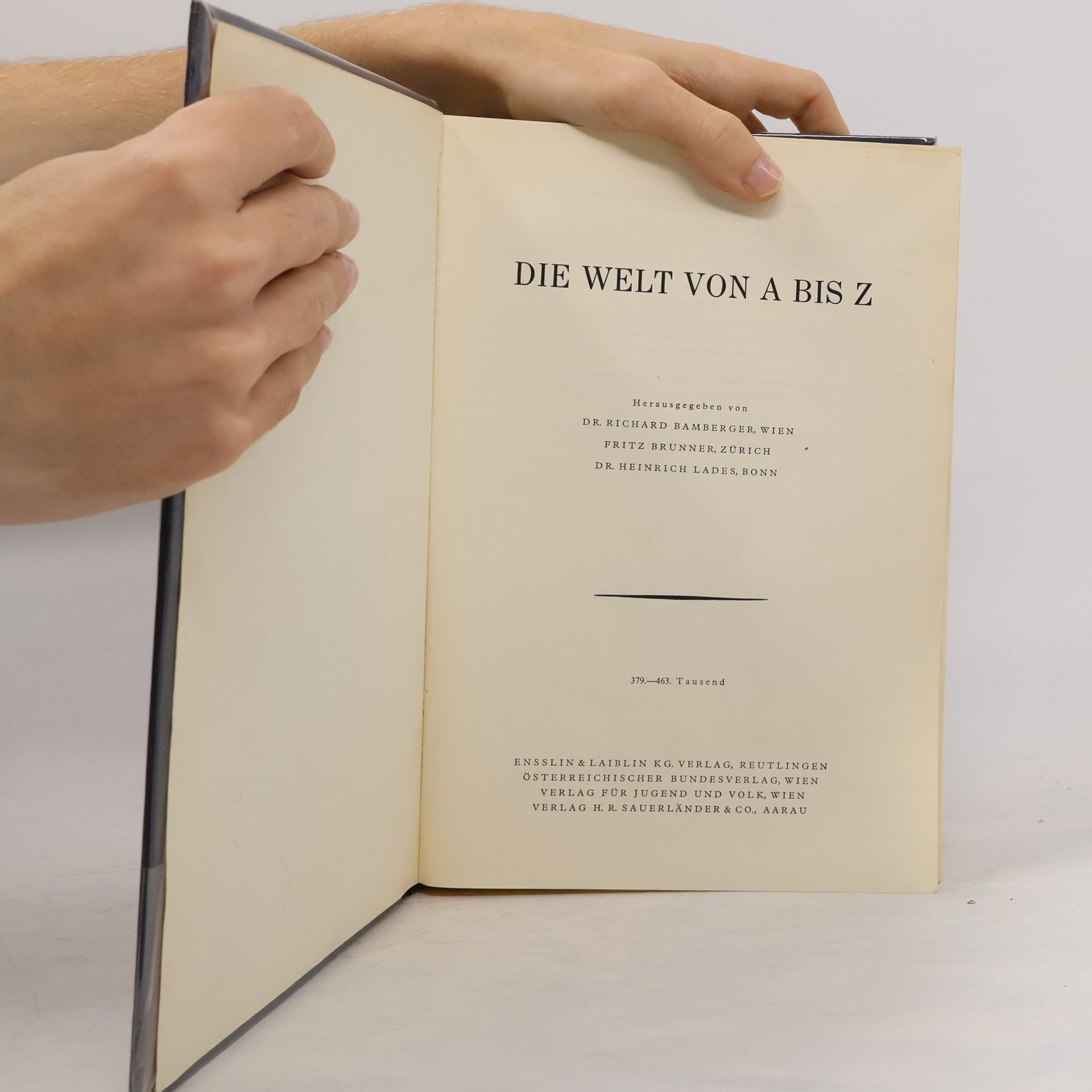 Richard Bamberger Die Welt von A bis Z
