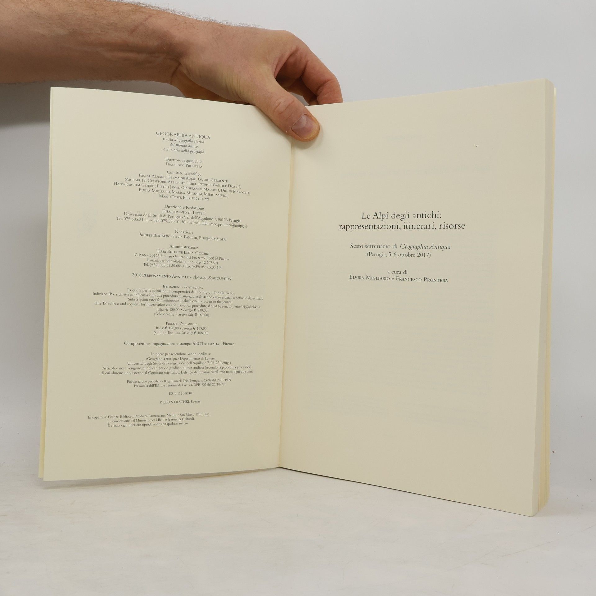 Francesco Prontera Geographia Antiqua XIII