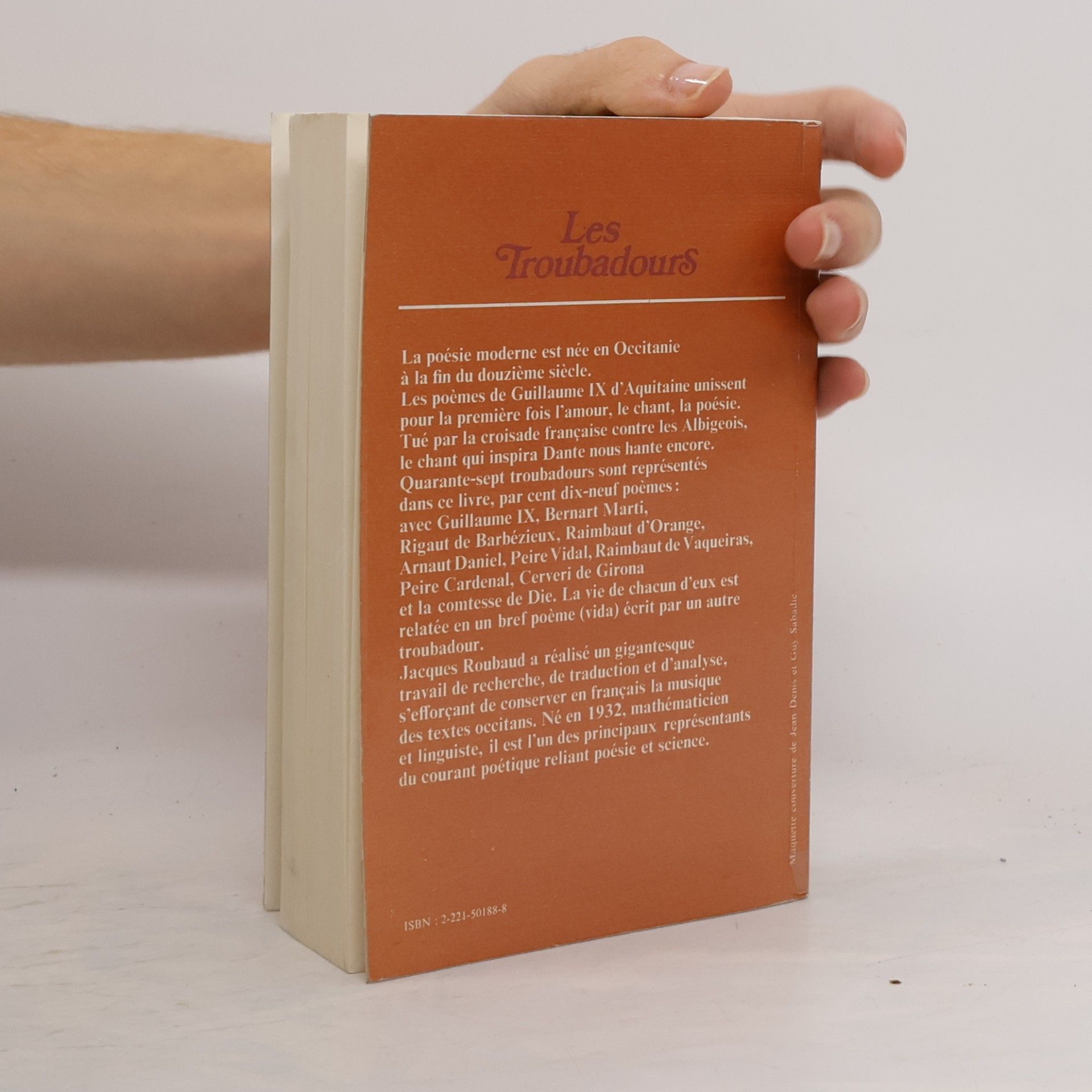 Jacques Roubaud Les Troubadours
