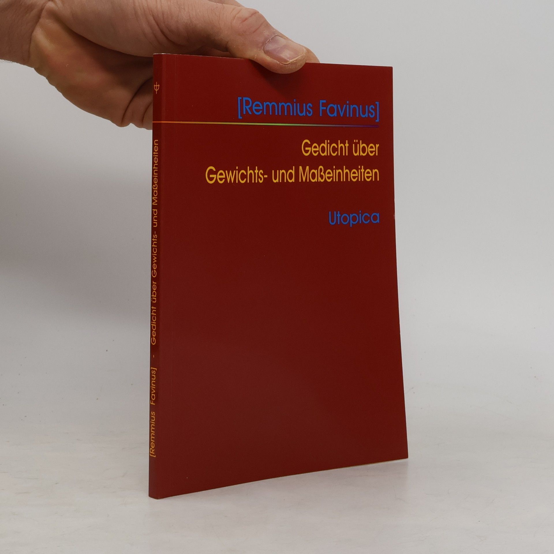 Remmius Favinius Gedicht über Gewichts- und Masseinheiten