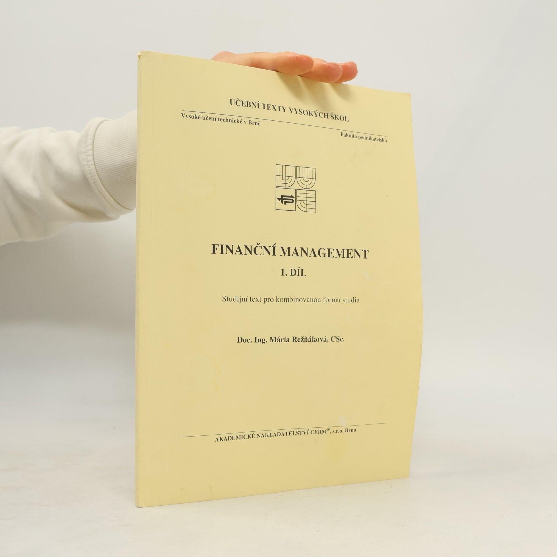 Finanční management 1. díl