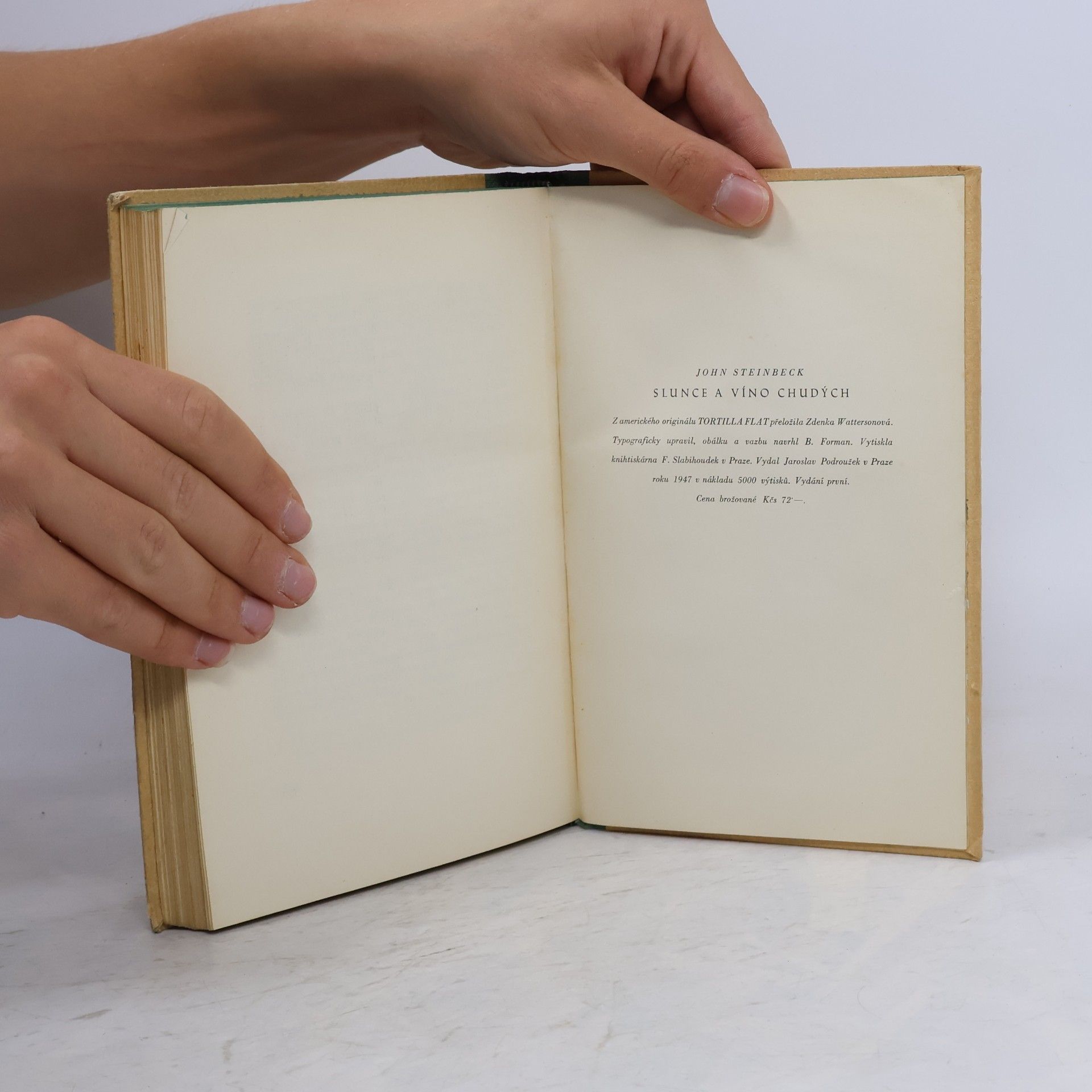 John Steinbeck Slunce a víno chudých