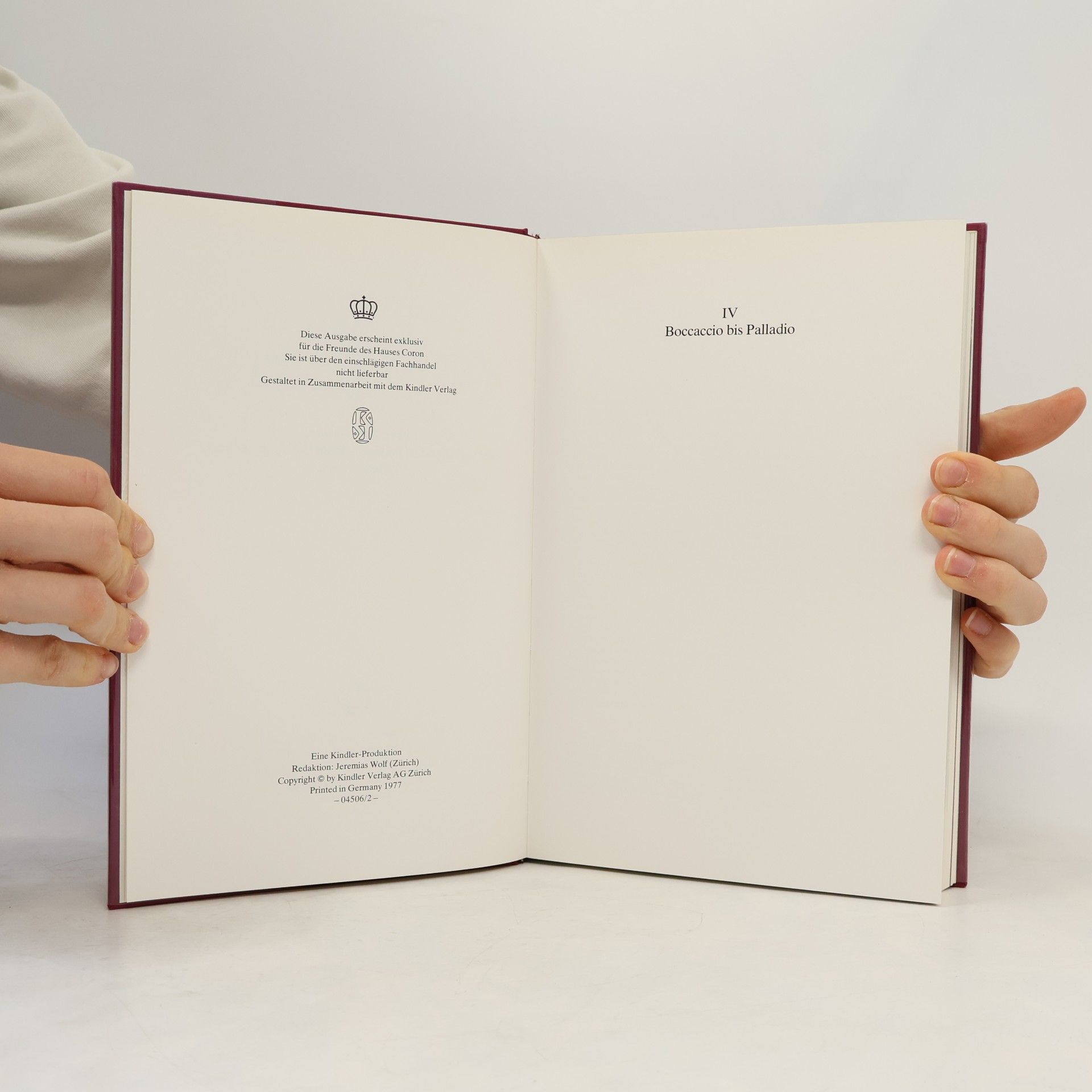 Various authors Die Grossen IV 1-2