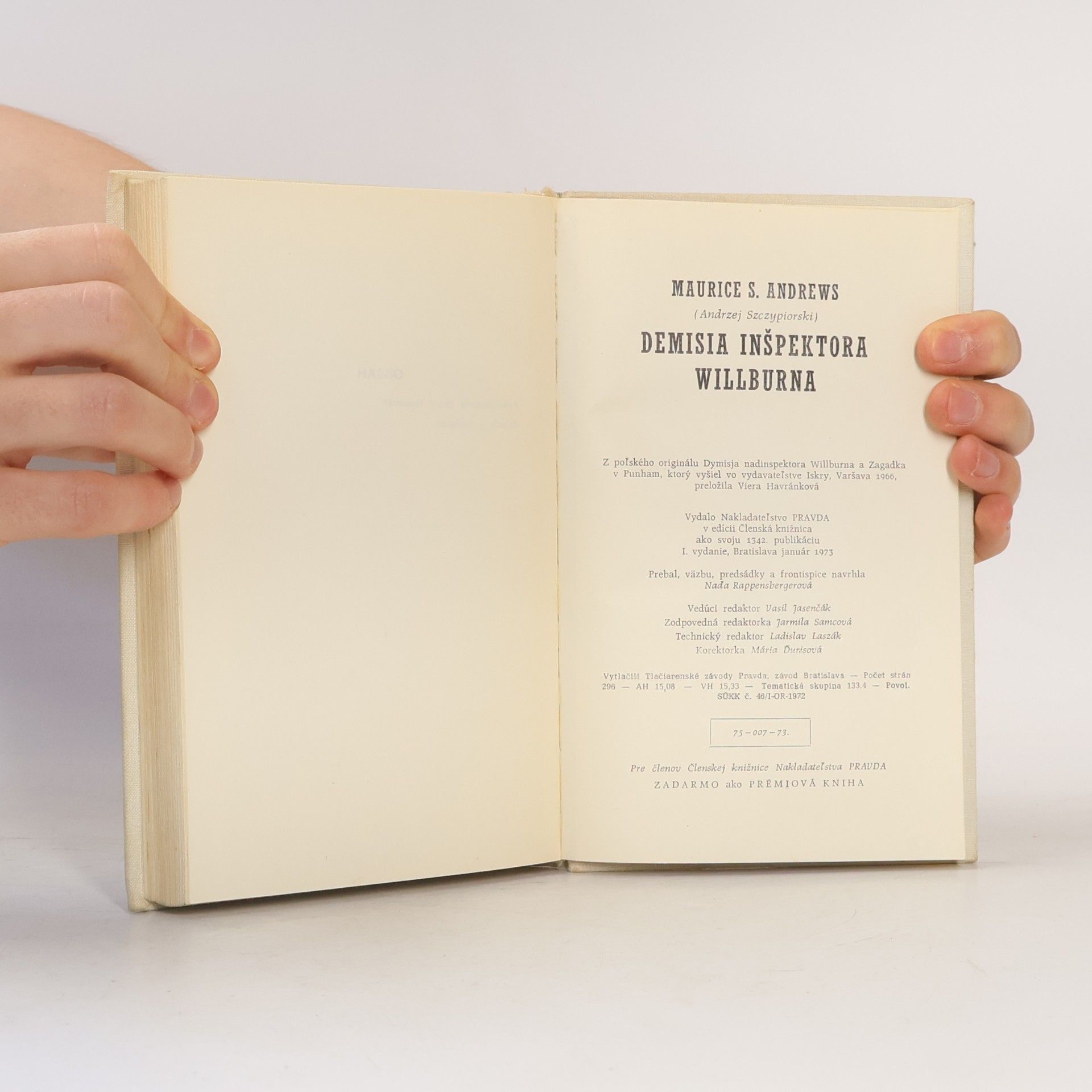 Maurice S. Andrews Demisia inšpektora Willburna