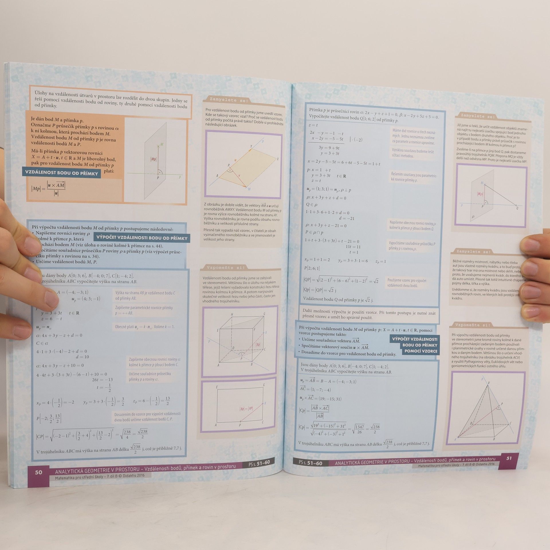 Jan Vondra Matematika pro střední školy – 7. díl B: Analytická geometrie v prostoru – Učebnice