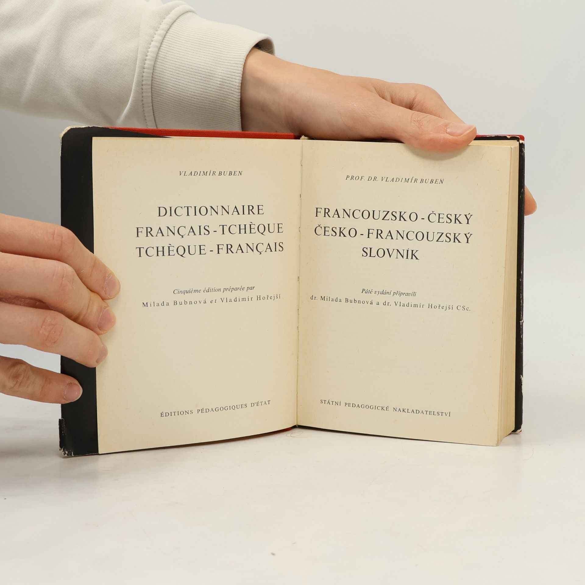 Milada Bubnová Francouzsko-český, česko-francouzský slovník. Část francouzsko-česká