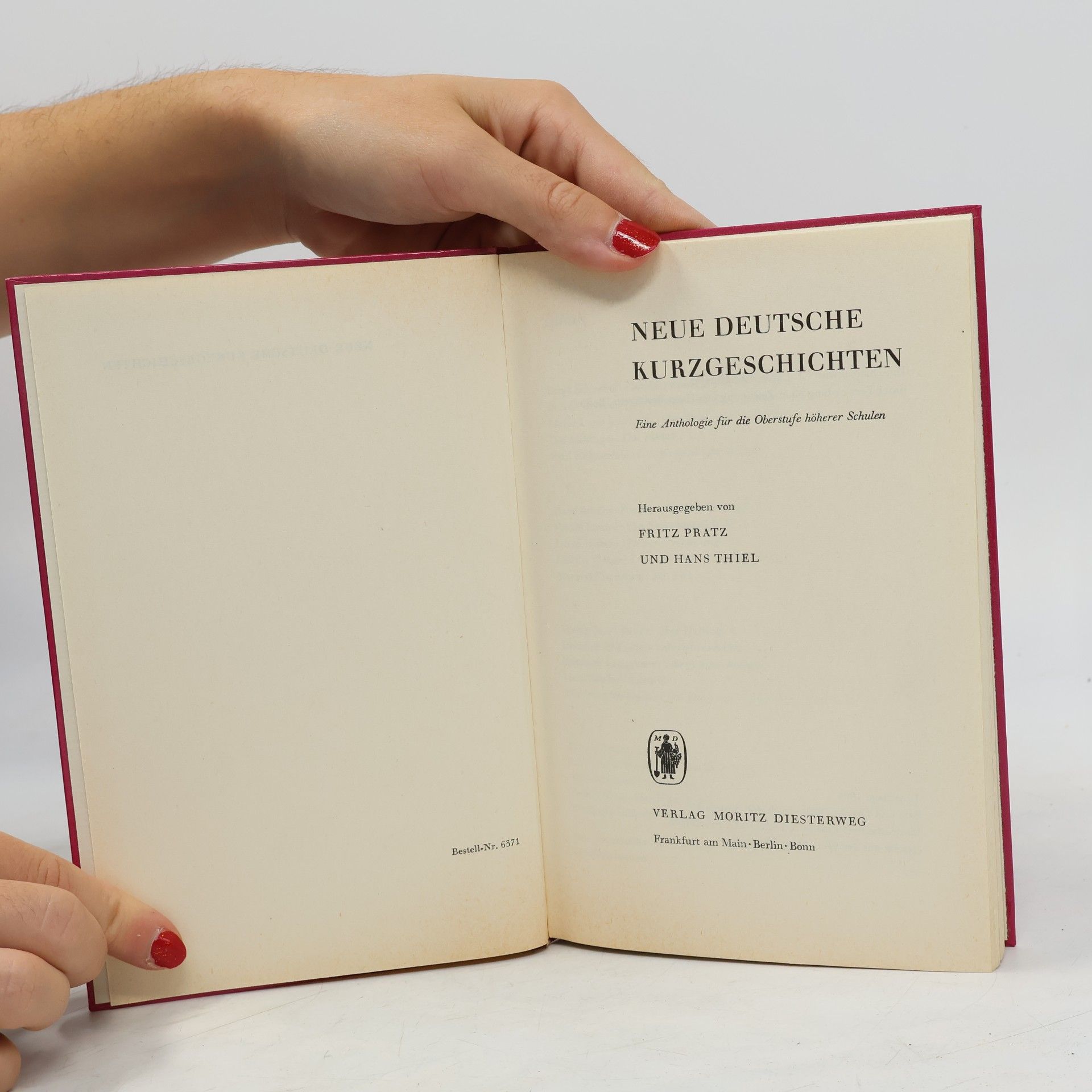 Fritz Pratz Neue deutsche Kurzgeschichten