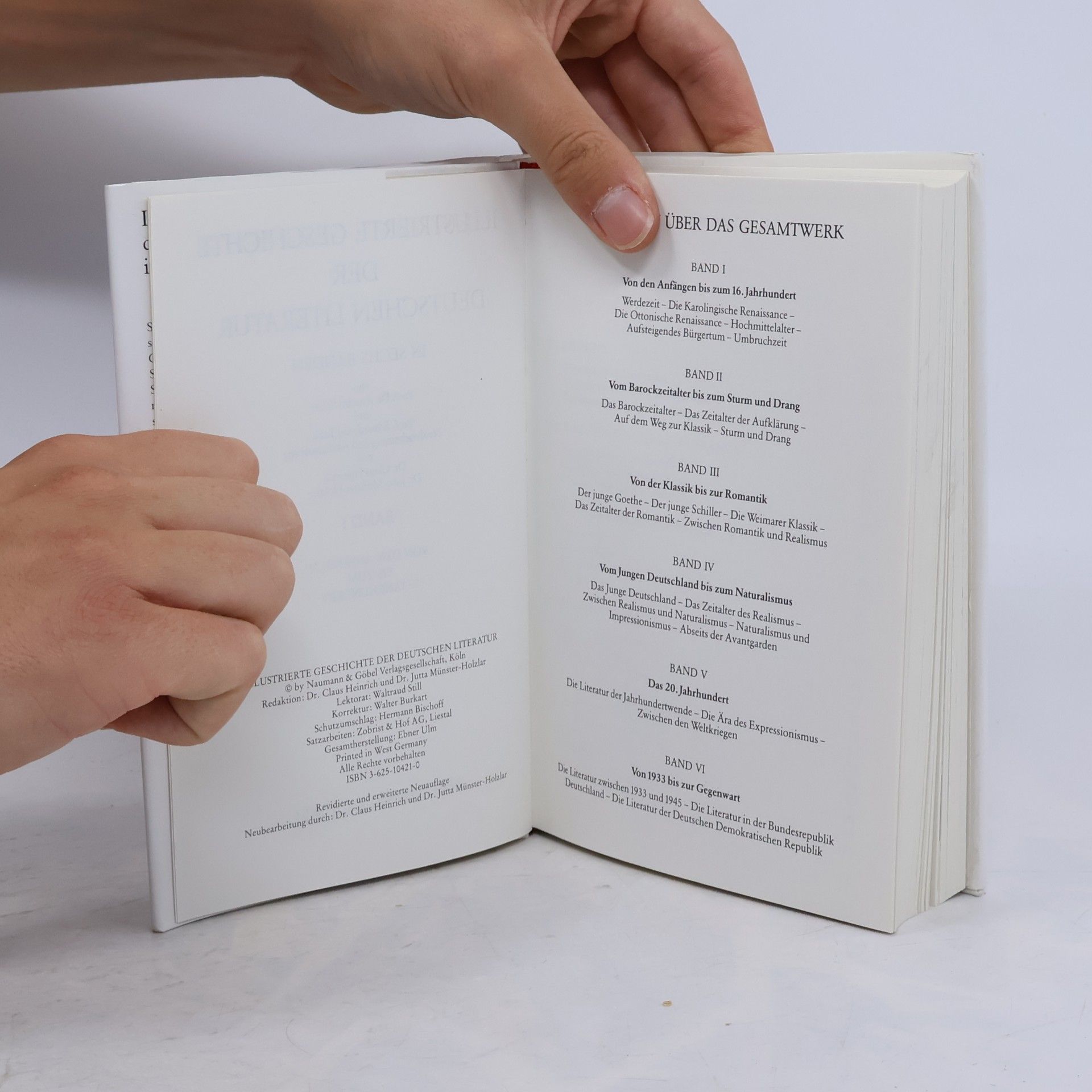 Various authors Illustrierte Geschichte der deutschen Literatur in sechs Bänden 1-6