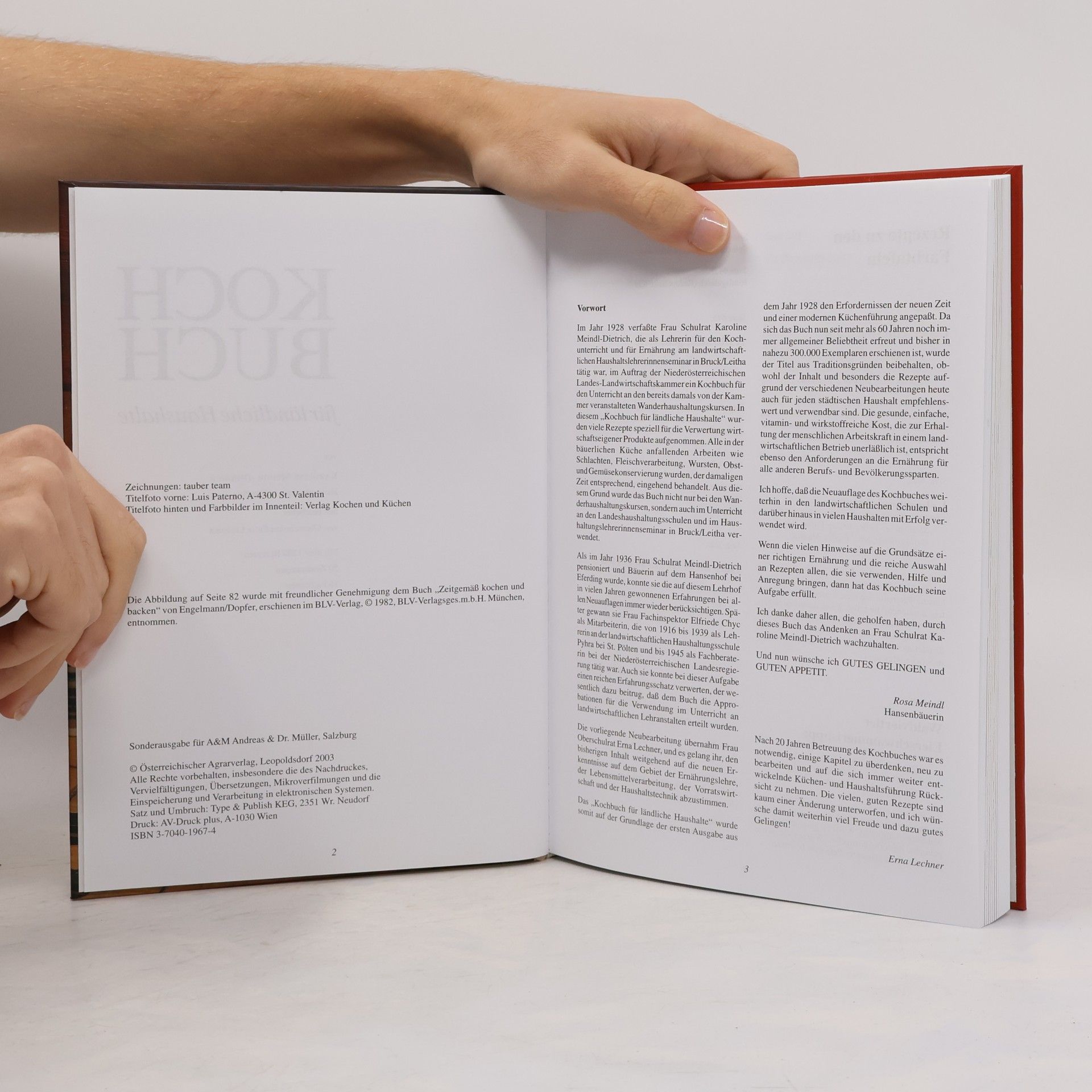 Karoline Meindl-Dietrich Kochbuch für ländliche Haushalte