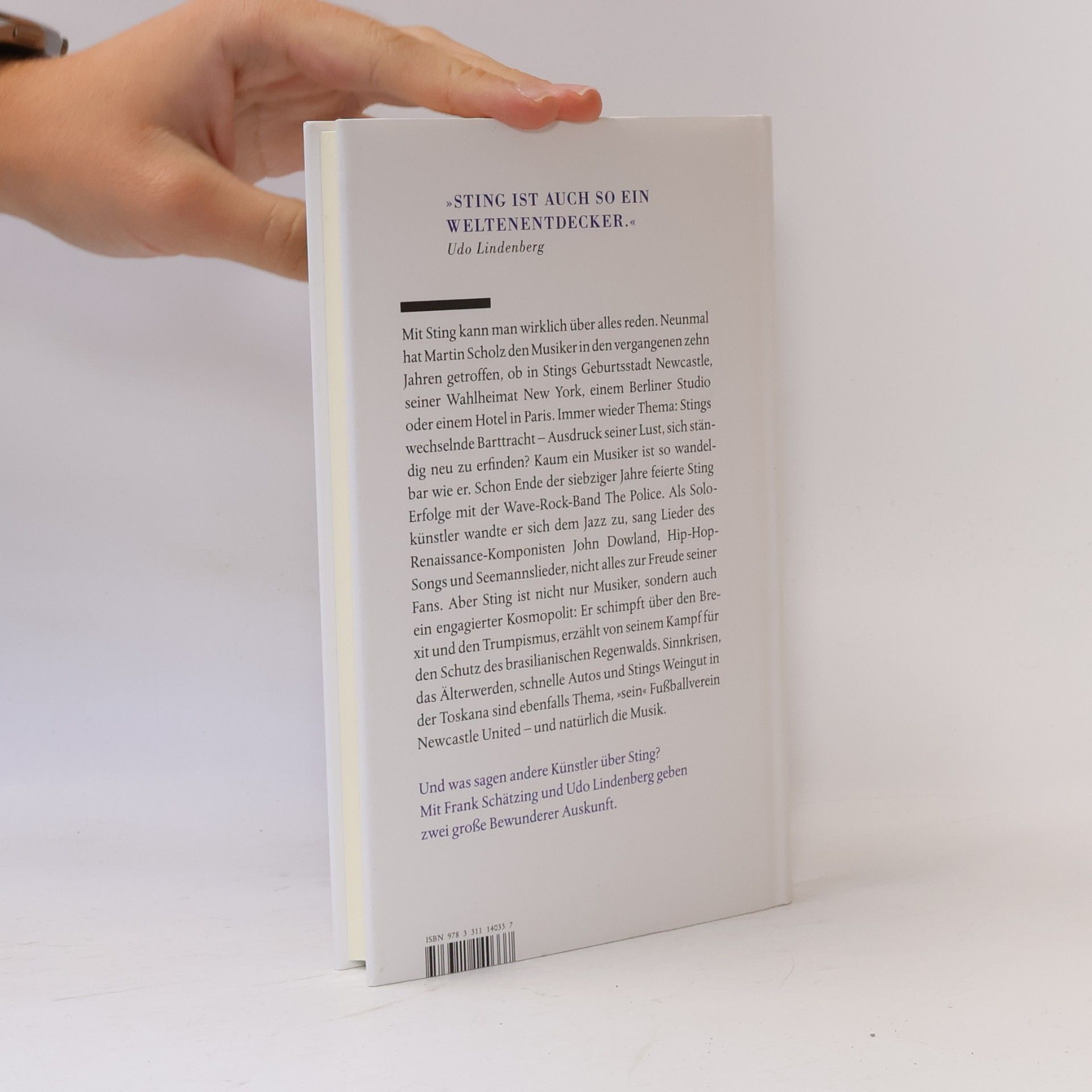 Kampa Verlag Sting - Message in a book