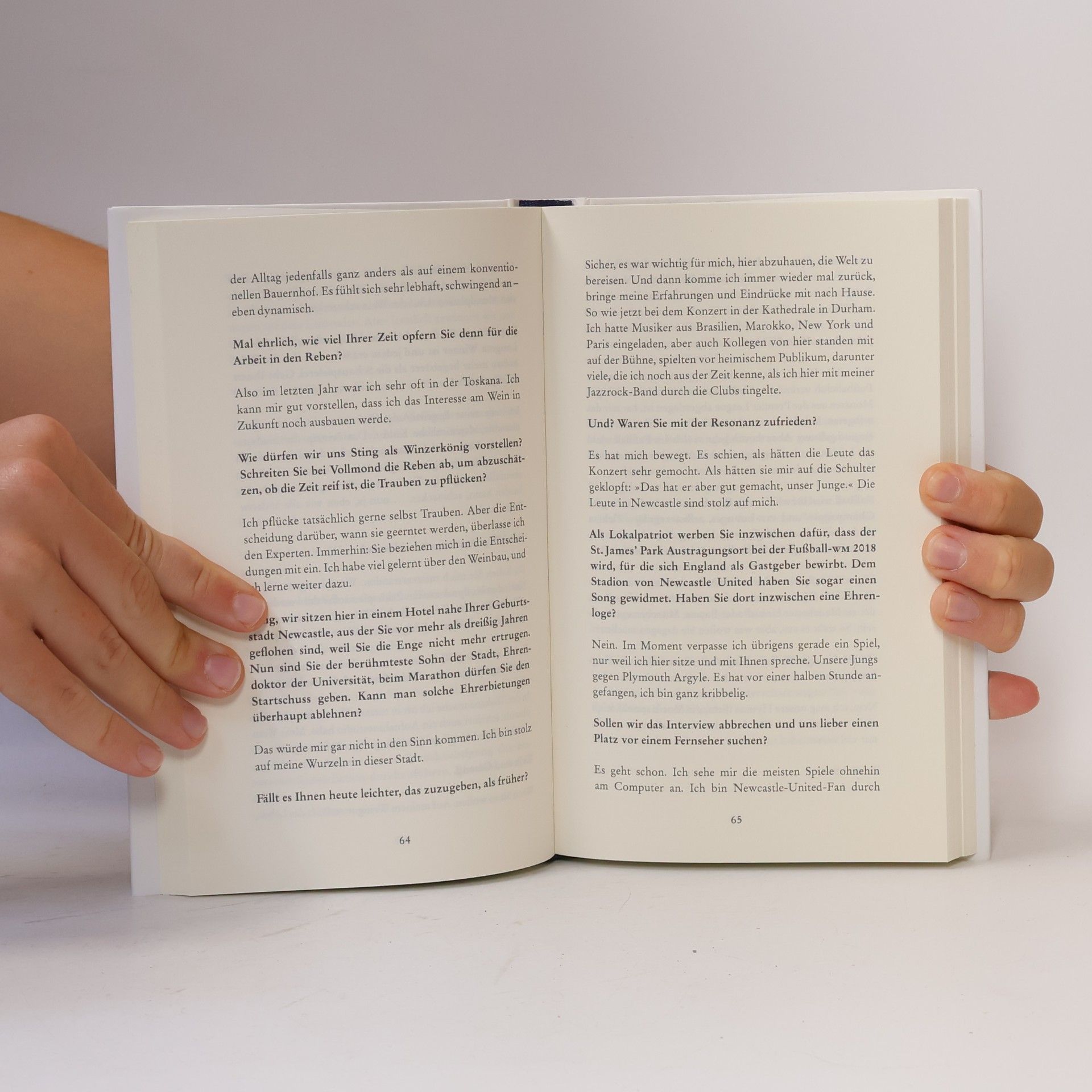 Kampa Verlag Sting - Message in a book