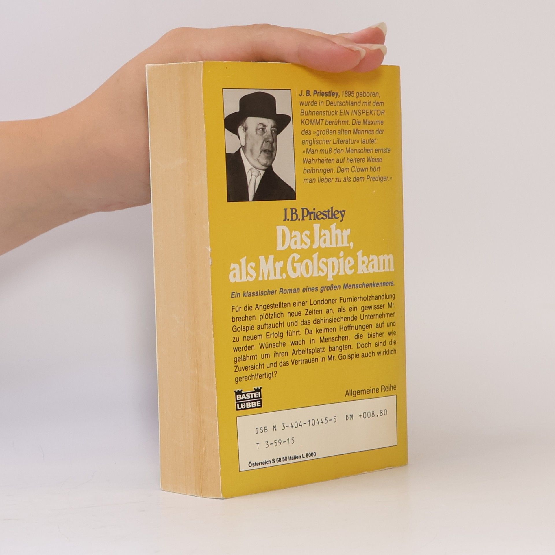 J. B. Priestley Das Jahr, als Mr. Golspie kam
