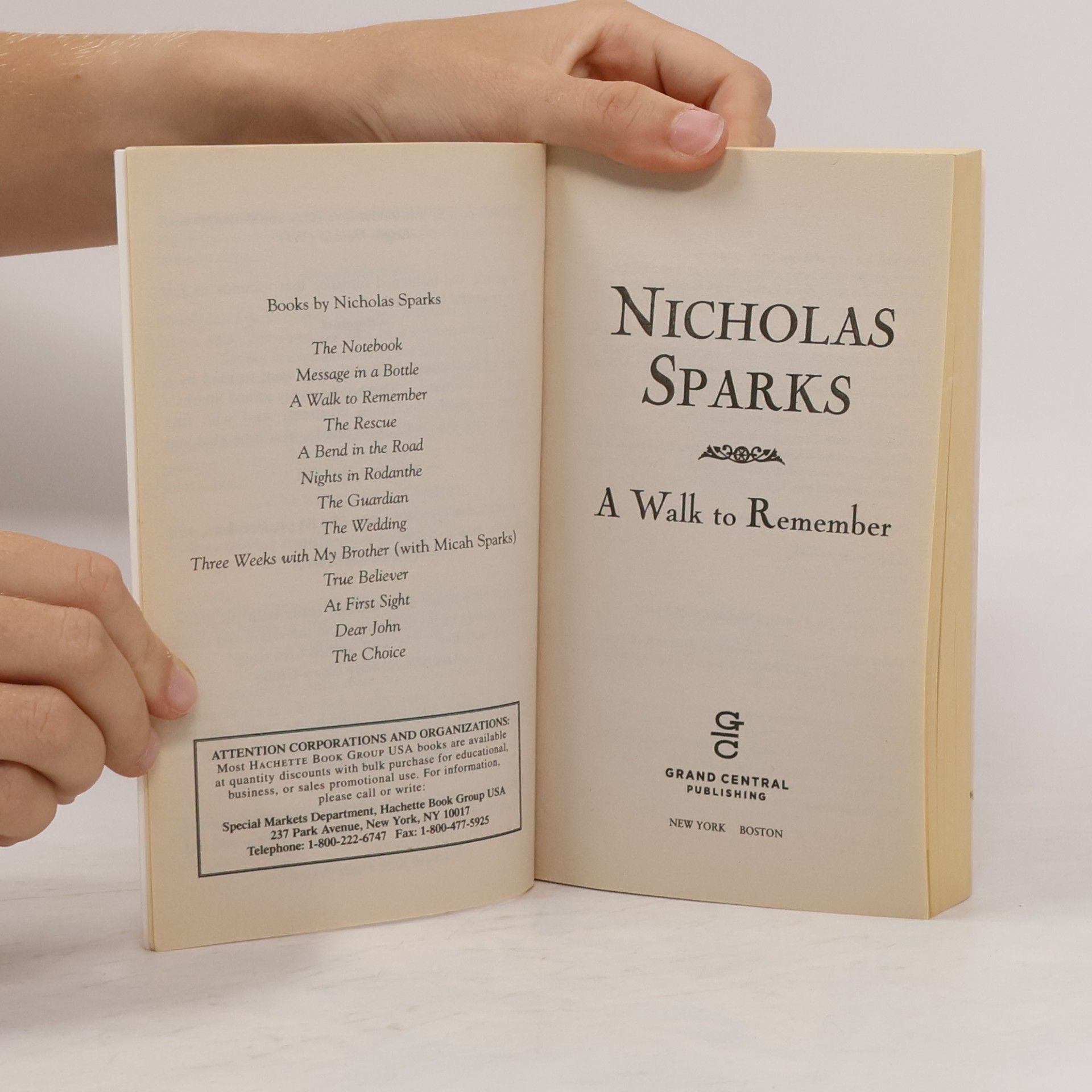 Nicholas Sparks A Walk to Remember