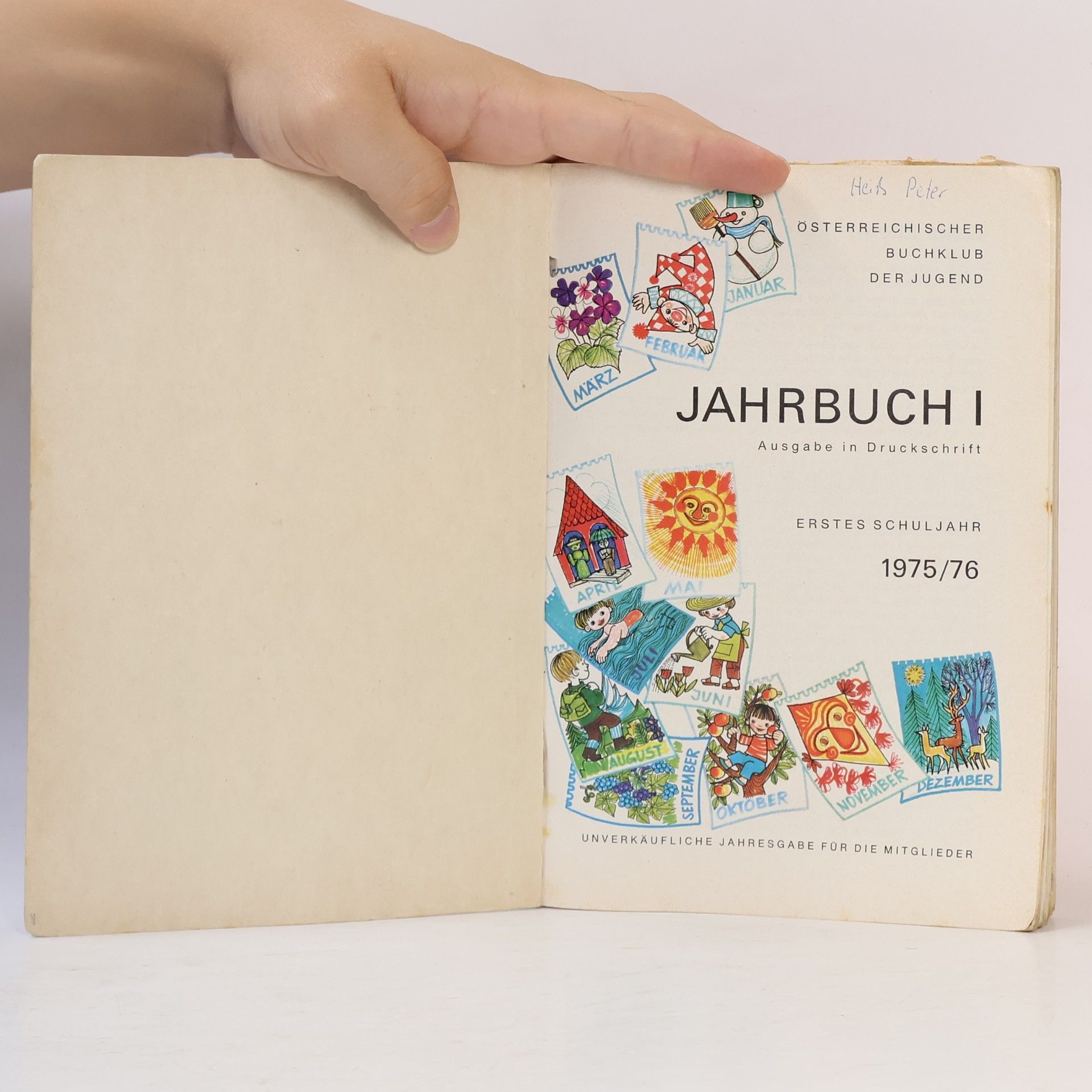 Various authors Jahrbuch Österreichischer Buchklub der Jugend 1975/76