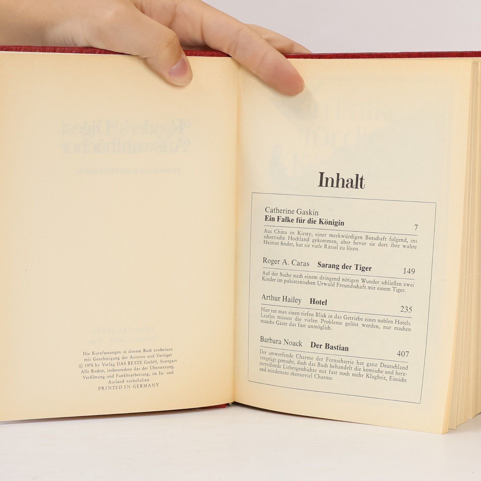 Collectif d'auteurs Reader's Digest Auswahlbücher: Bestseller-Sonderband
