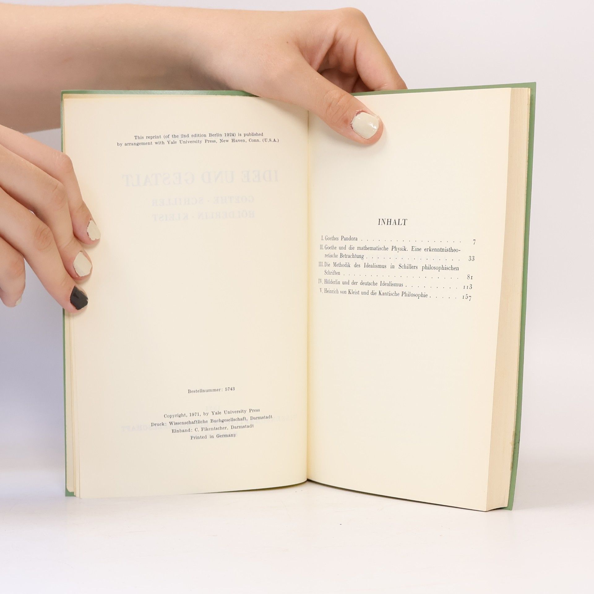 Ernst Cassirer Idee und Gestalt