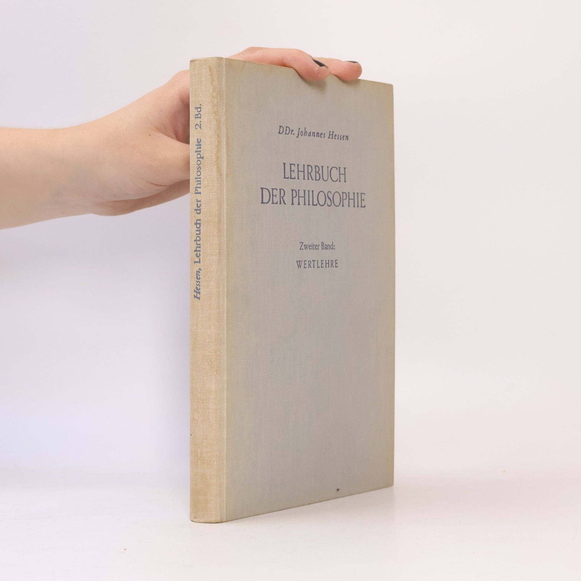 Johannes Hessen Lehrbuch der Philosophie