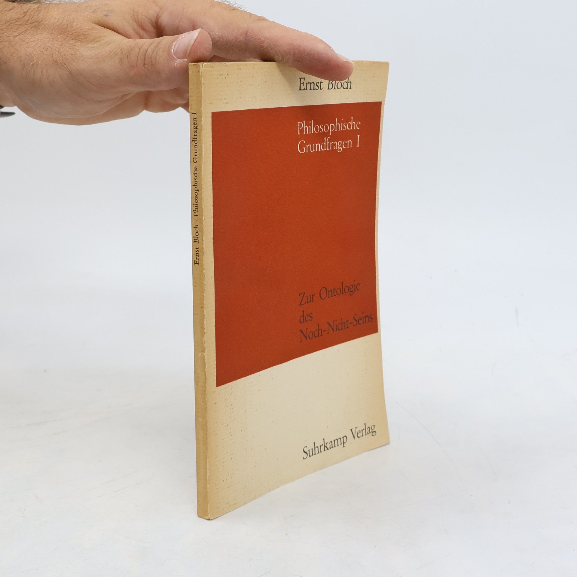 Ernst Bloch Philosophische Grundfragen 1