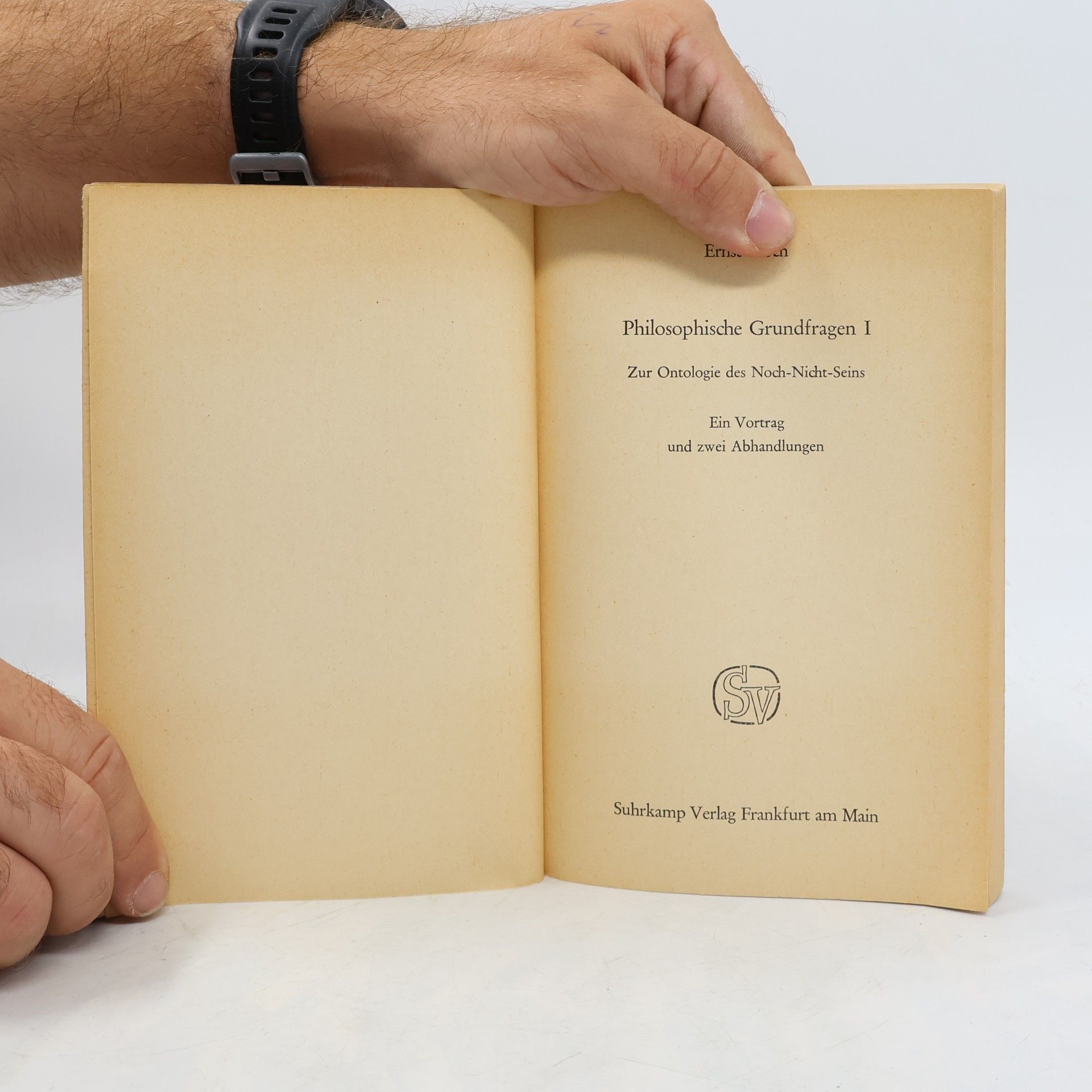 Ernst Bloch Philosophische Grundfragen 1