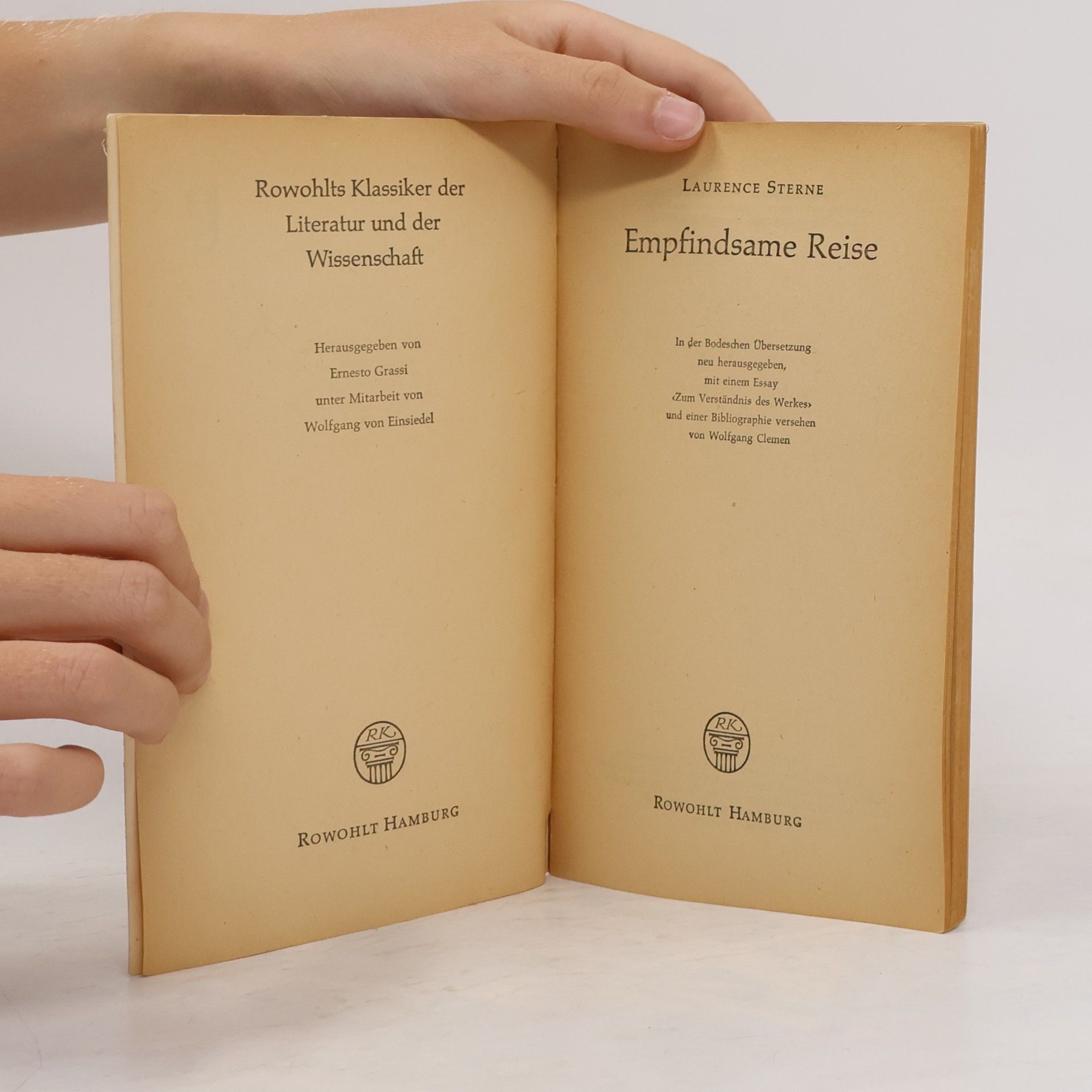 Laurence Sterne Empfindsame Reise
