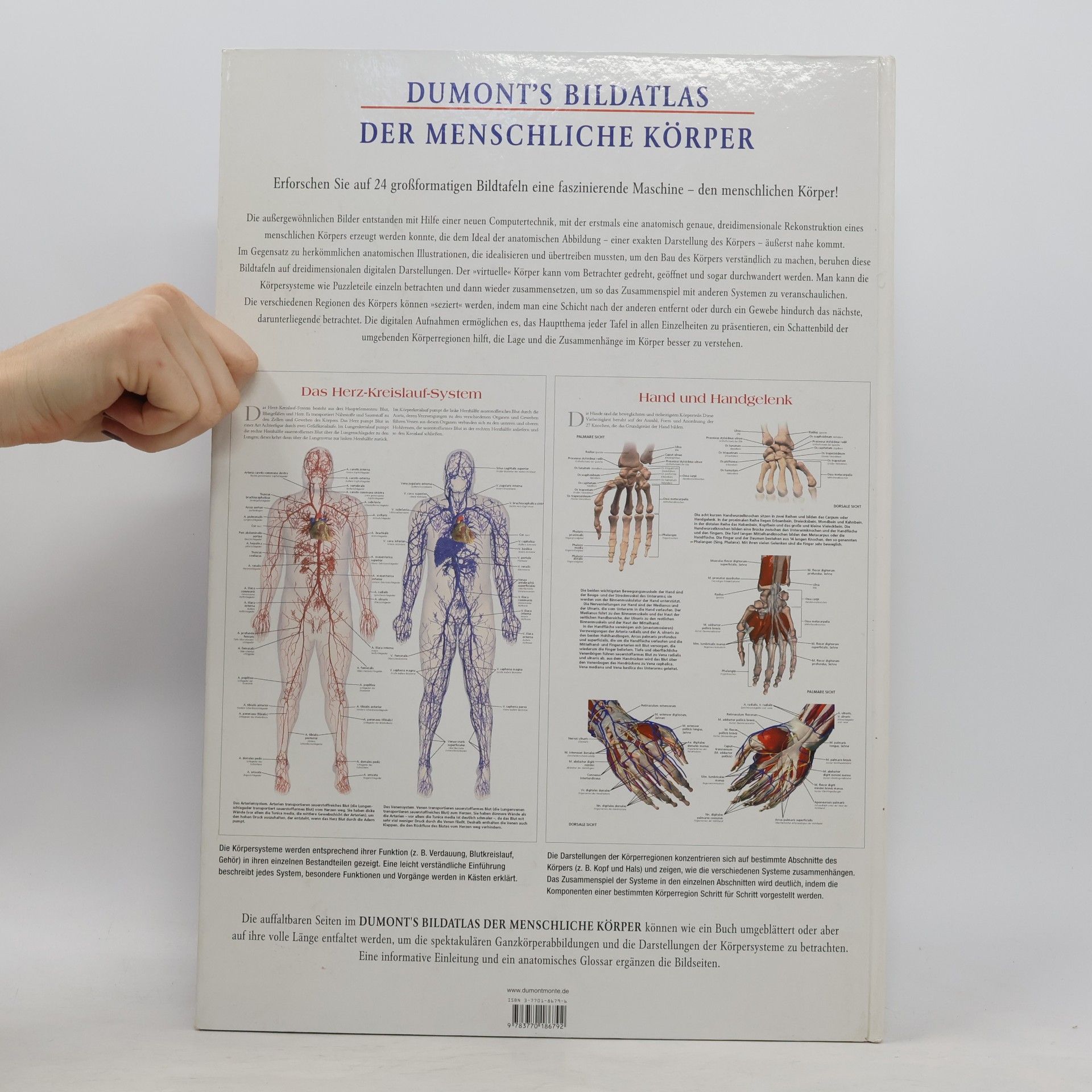 Susanne Bonn DuMont's Bildatlas der menschliche Körper in 24 Bildtafeln der National Library of Medicine, USA