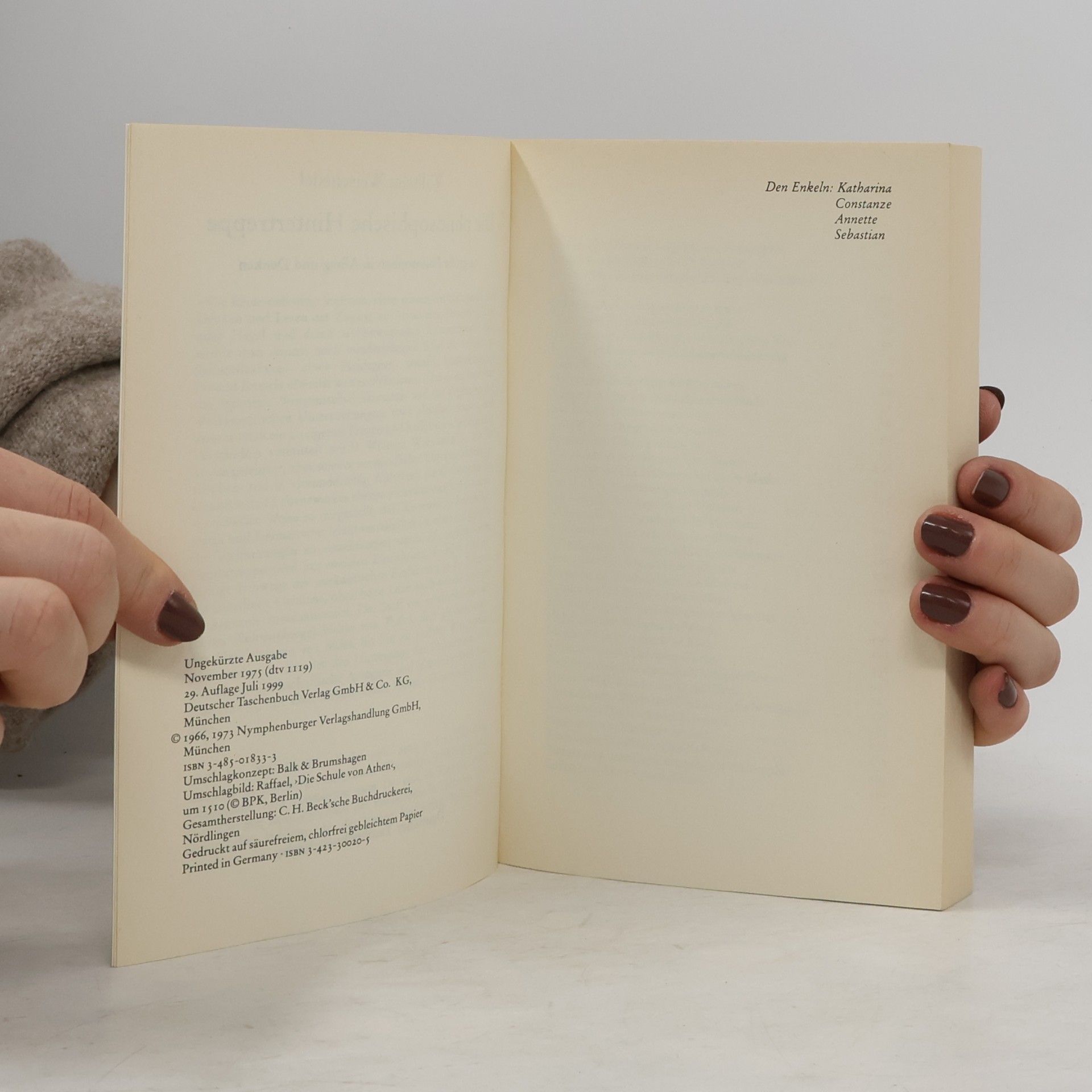 Wilhelm Weischedel Die philosophische Hintertreppe