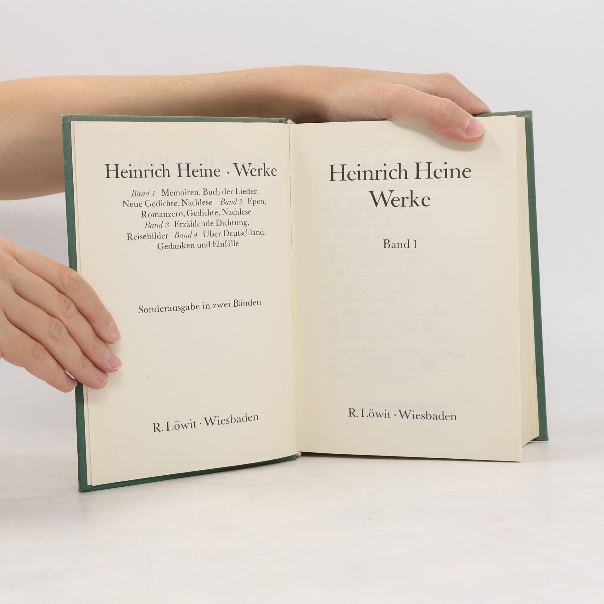 R. Löwit Heinrich Heine Werke Band 1