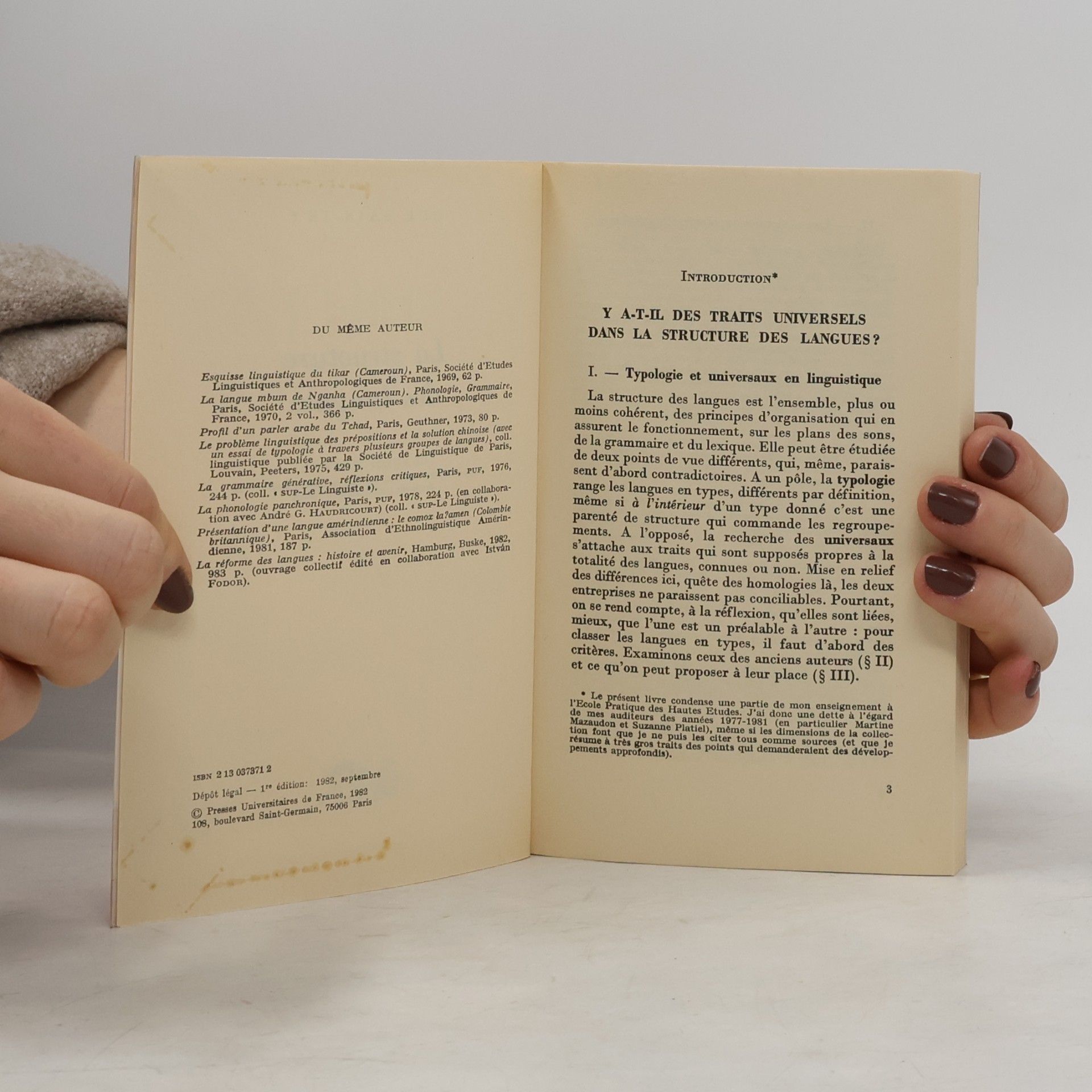 Claude Hagene La structure des langues