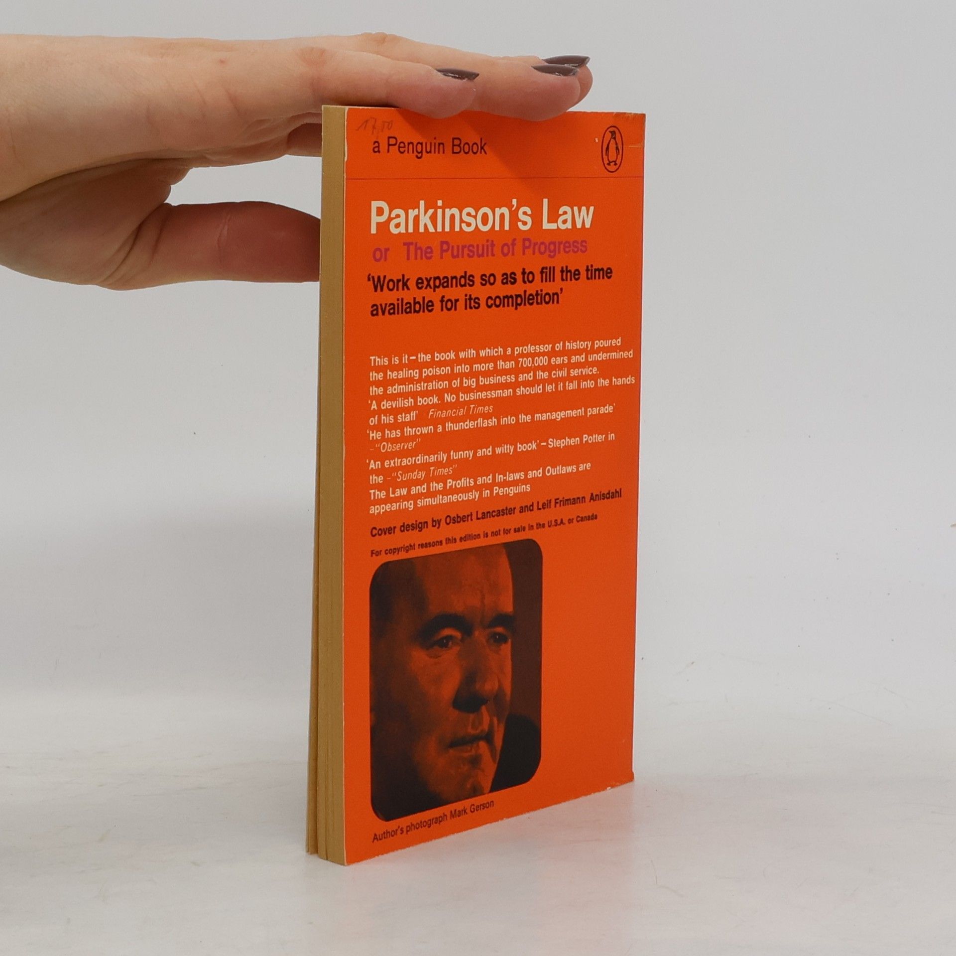 C. Northcote Parkinson Parkinson’s Law or the Pursuit of Progress