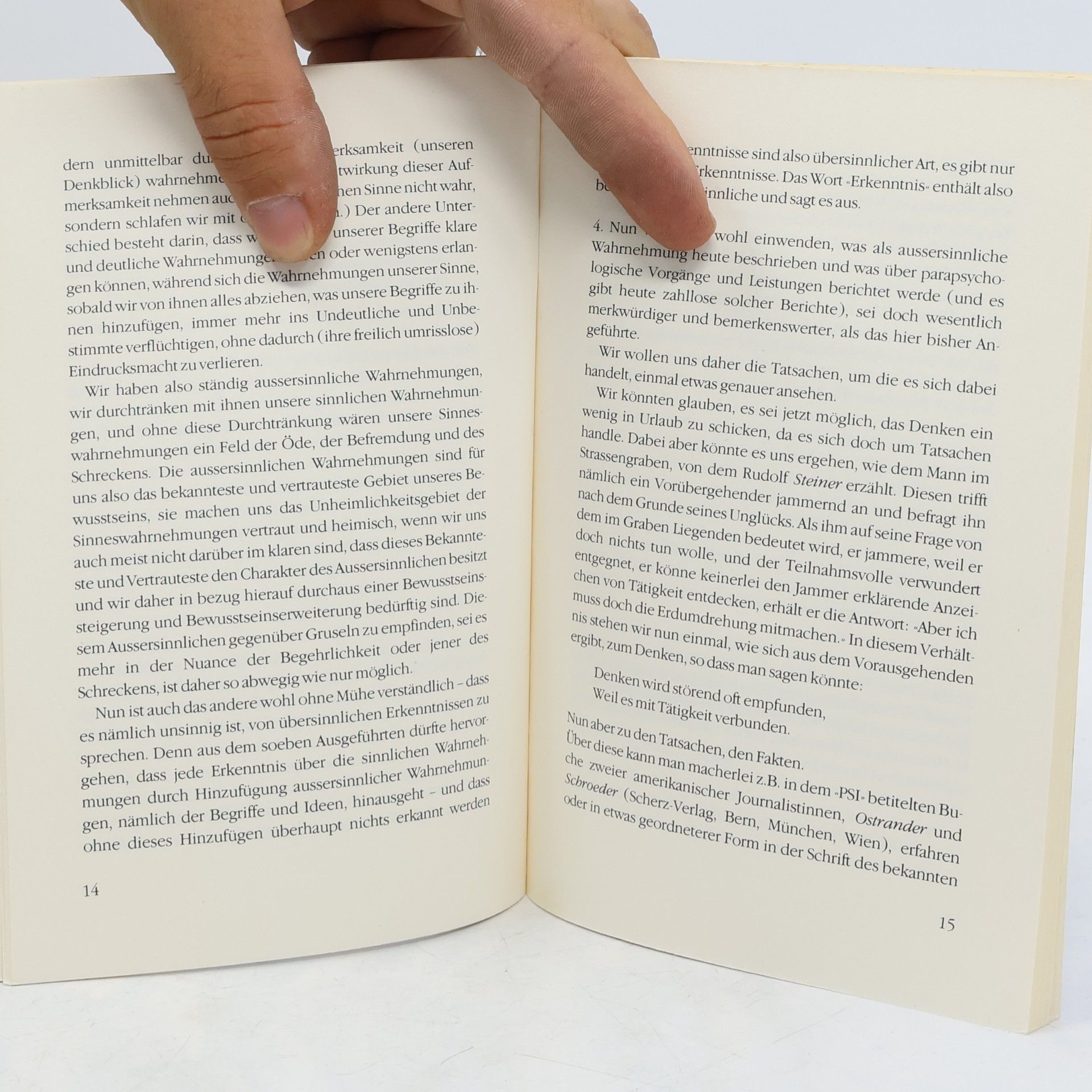 Herbert Witzenmann Anthroposophie und Parapsychologie